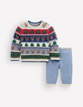 Fair Isle Knitted Play Set-Multi Festive