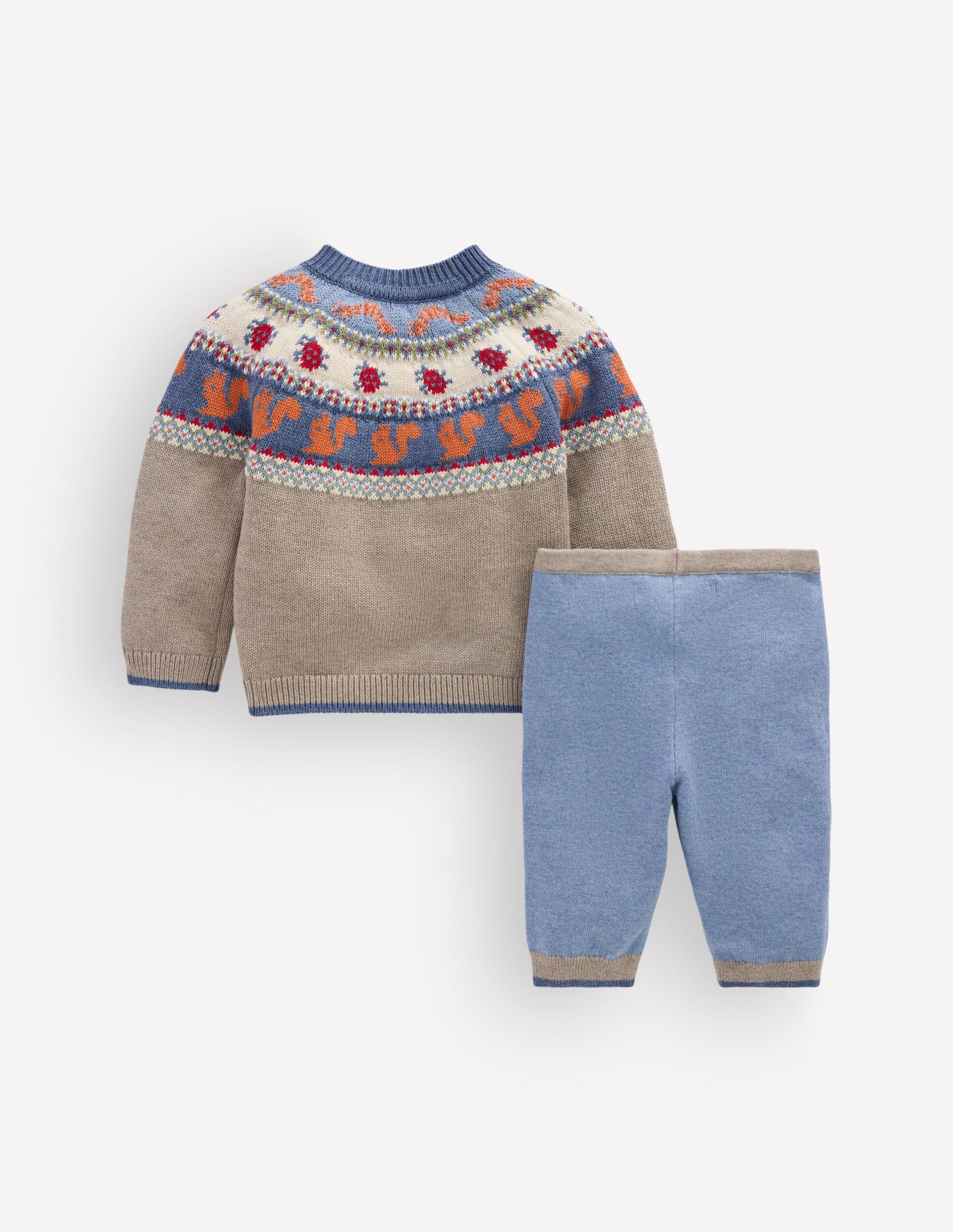 Fair Isle Knitted Play Set-Multi Woodland-3
