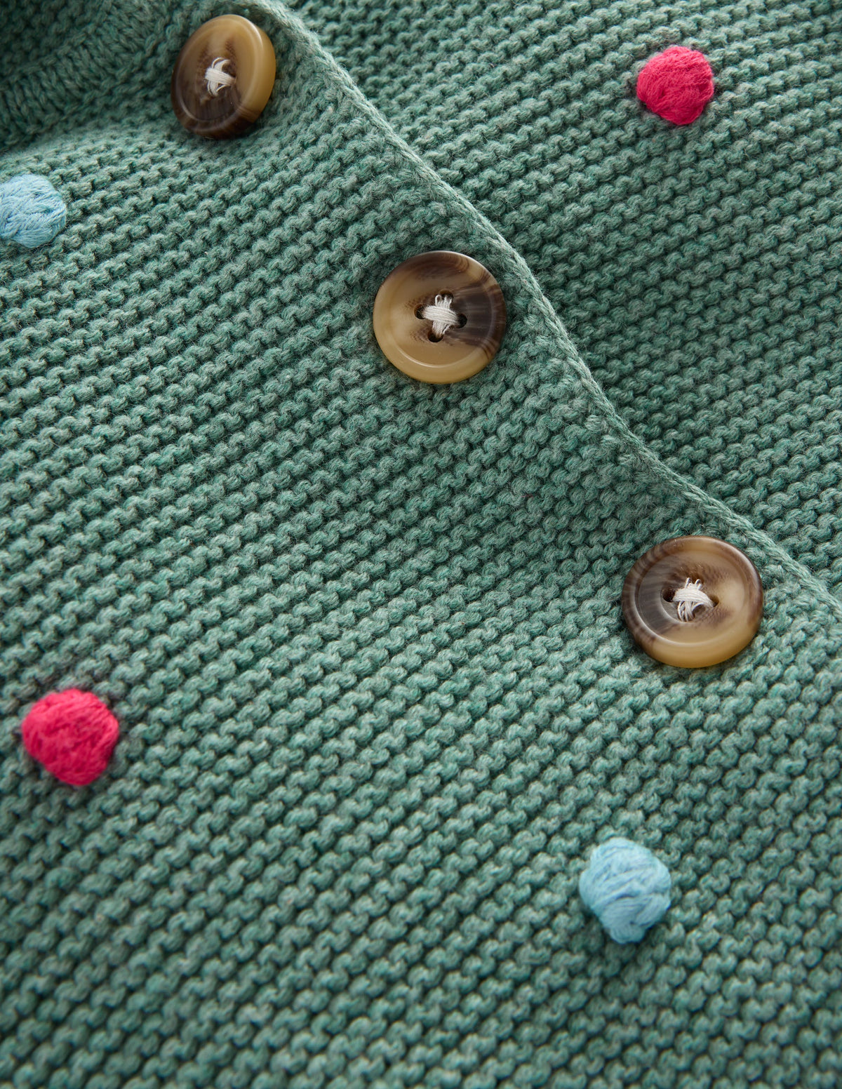 Novelty Cotton Knitted Jacket-Green Christmas Tree - Image 2