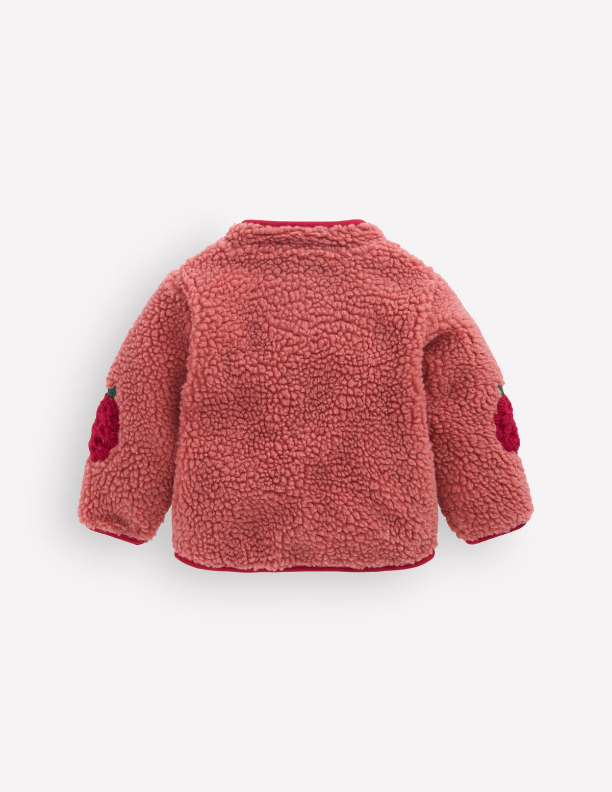 Cosy Borg Jacket-Rose Blackberry Applique - Image 3