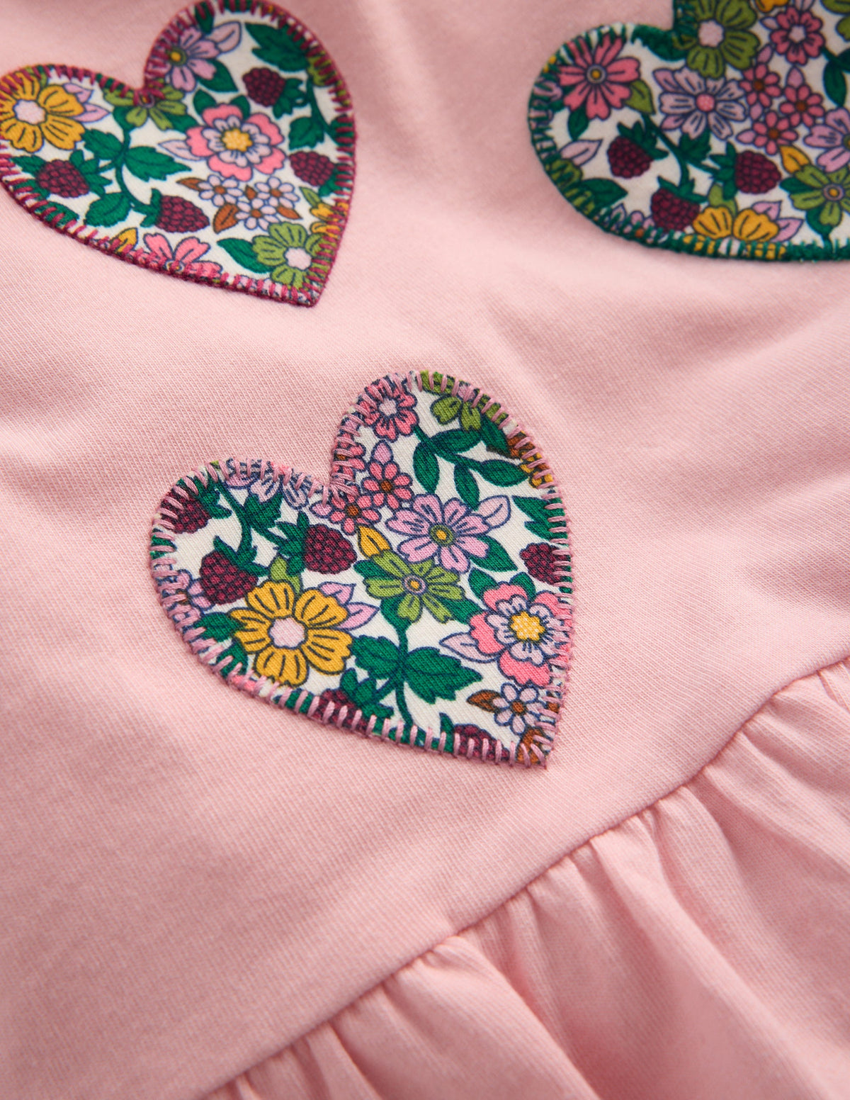 Appliqué Jersey Play Set-Heart Multi Floral-2