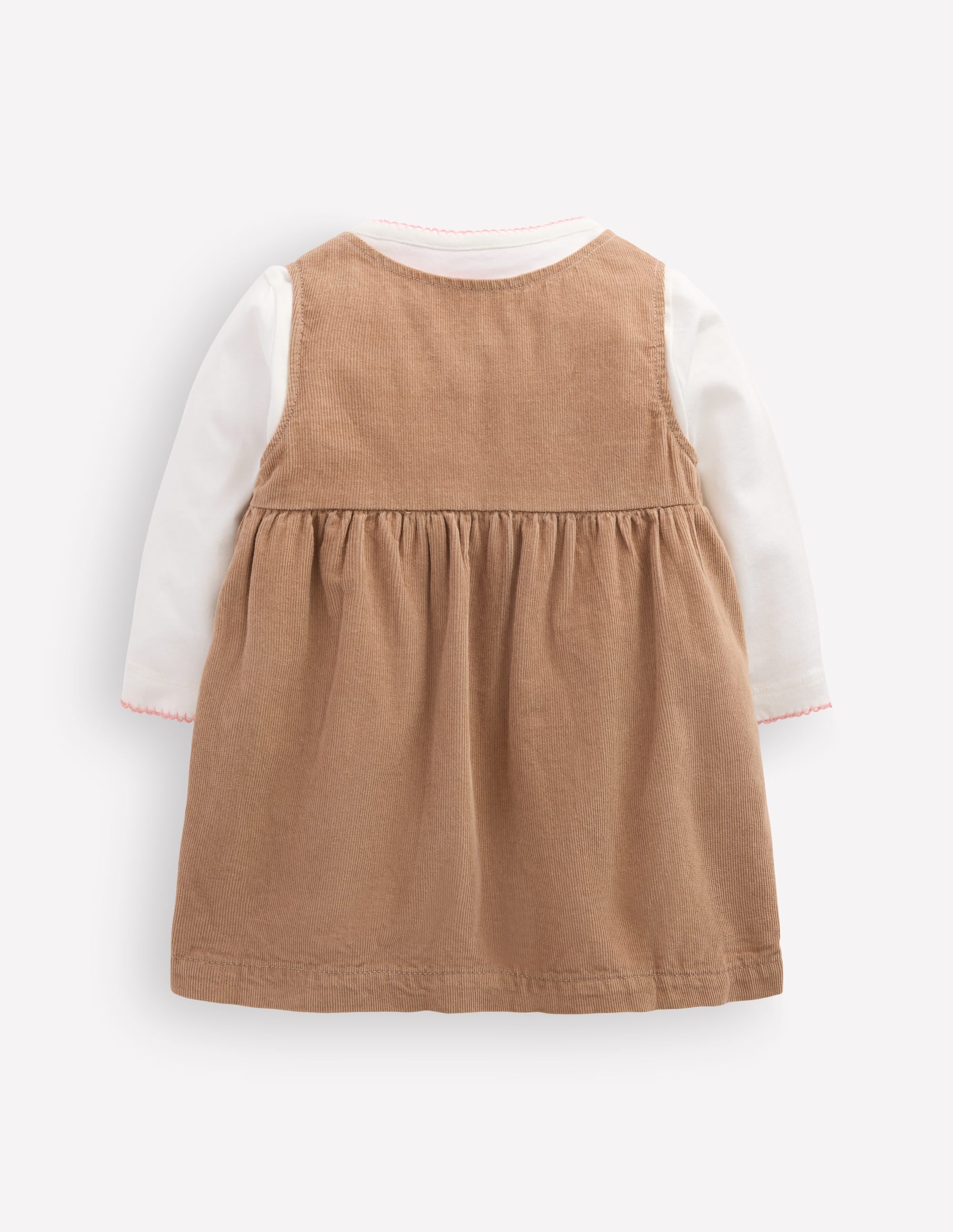 Embroidered Pinny Dress Set-Ginger Embroidery - Image 2