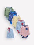 5-pack Cotton Bodies-Multi Stars