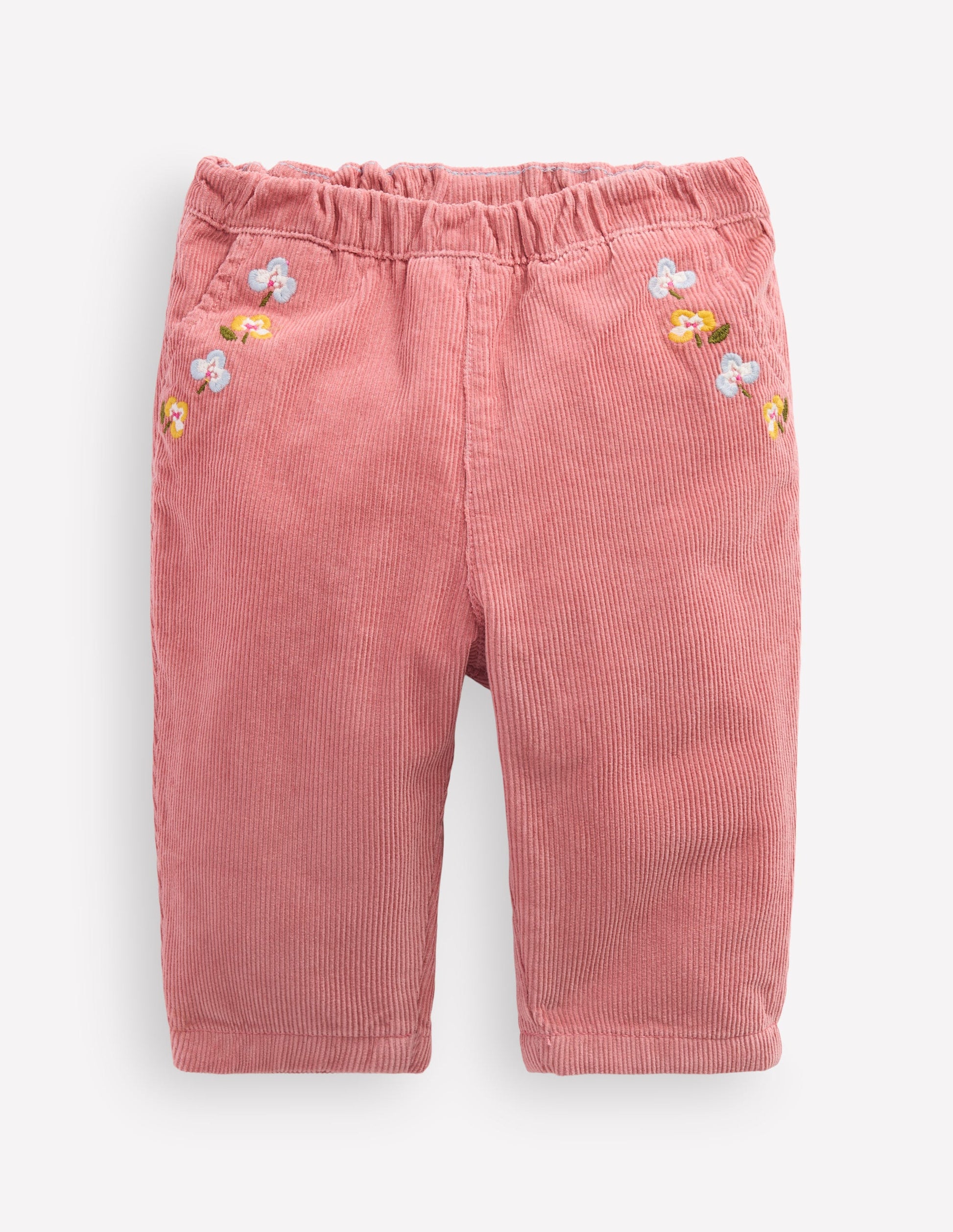 Cotton Cord Trousers-Pink-1
