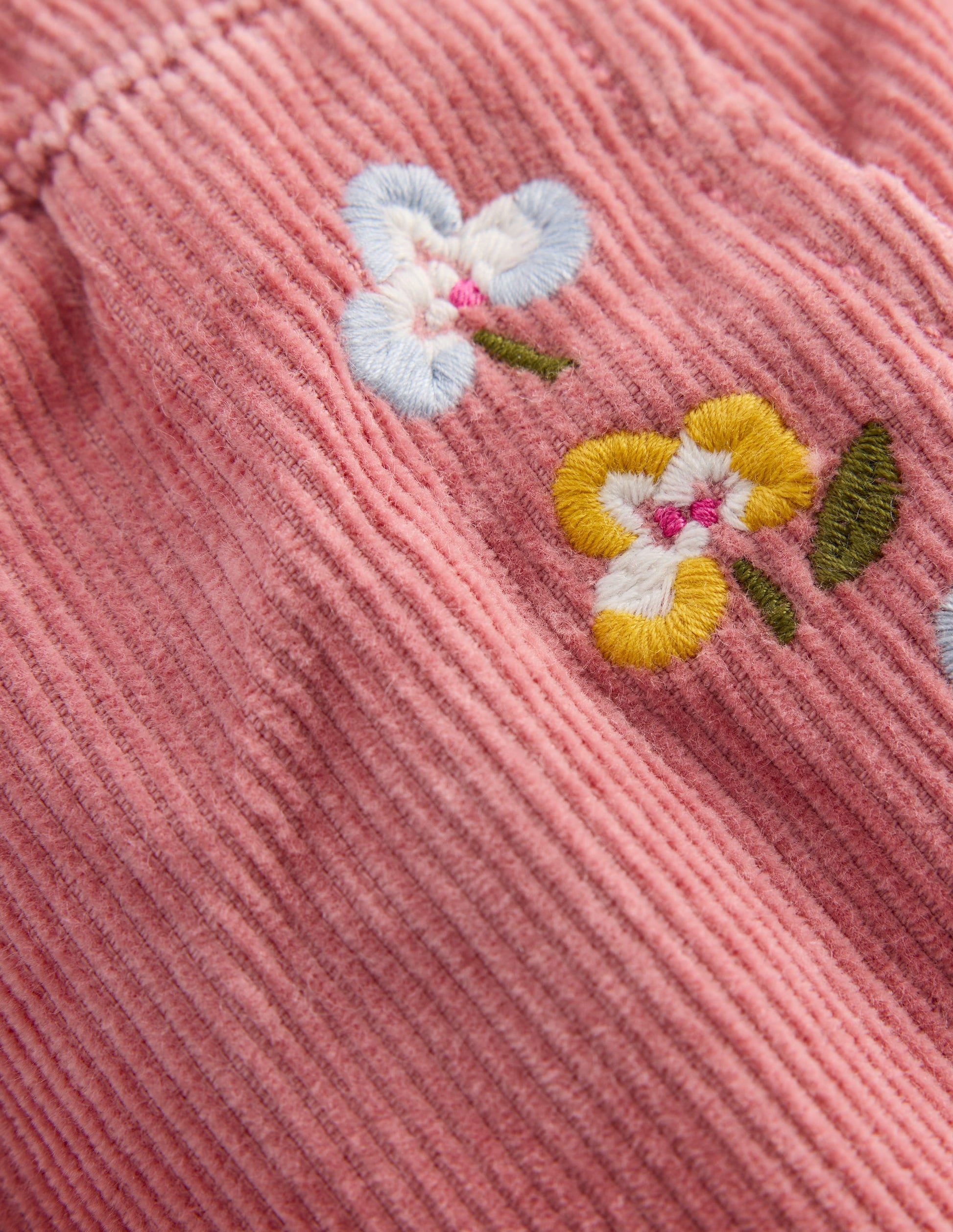 Cotton Cord Trousers-Pink-3