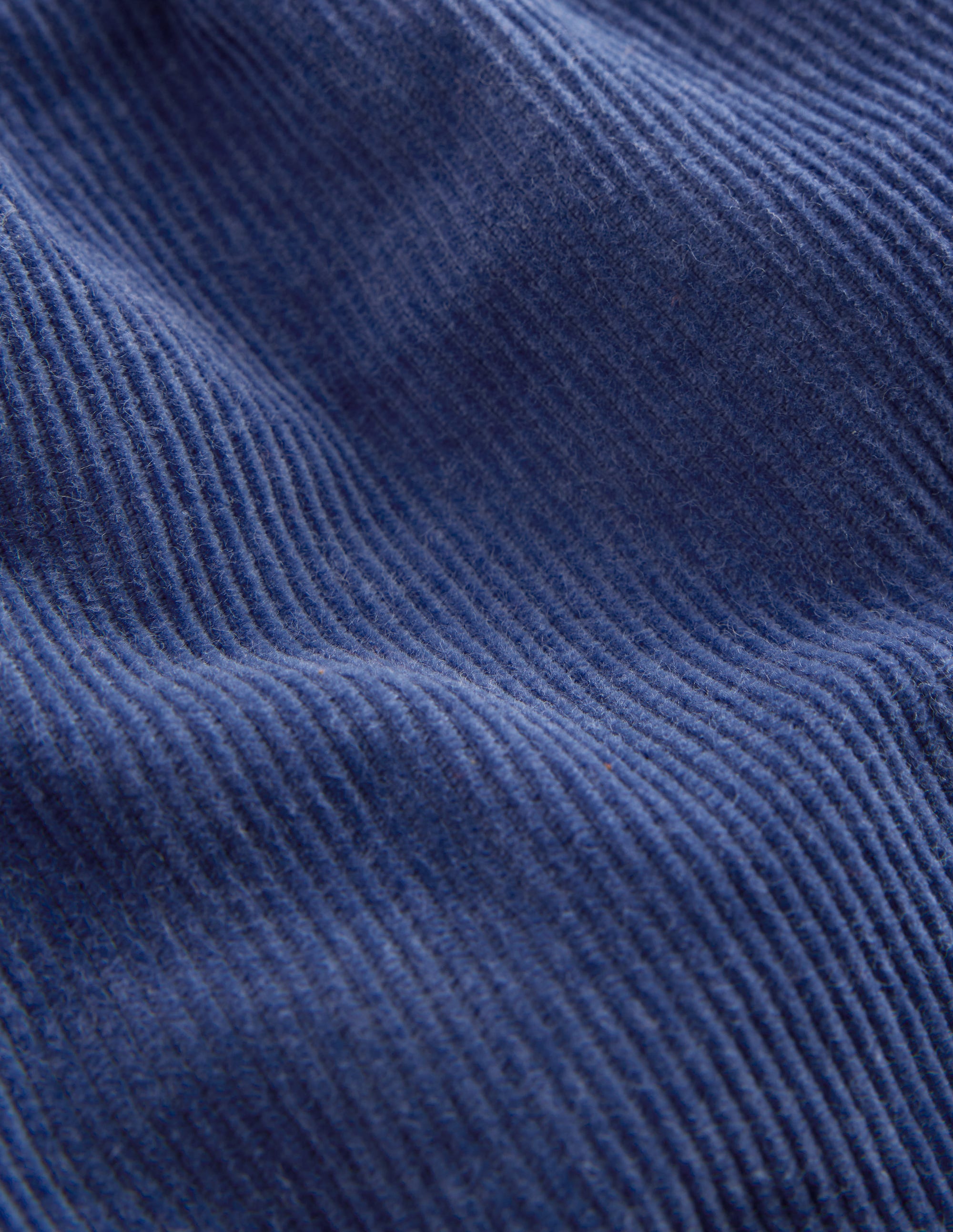 Cotton Cord Trousers-Blue - Image 3