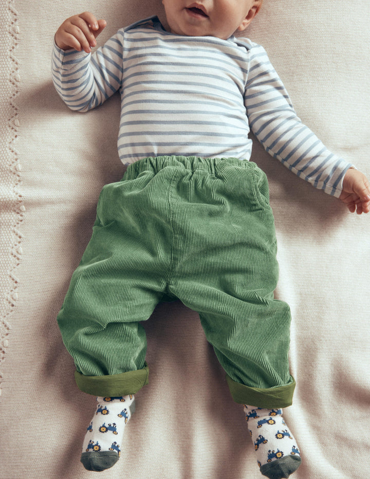 Cotton Cord Trousers-Green