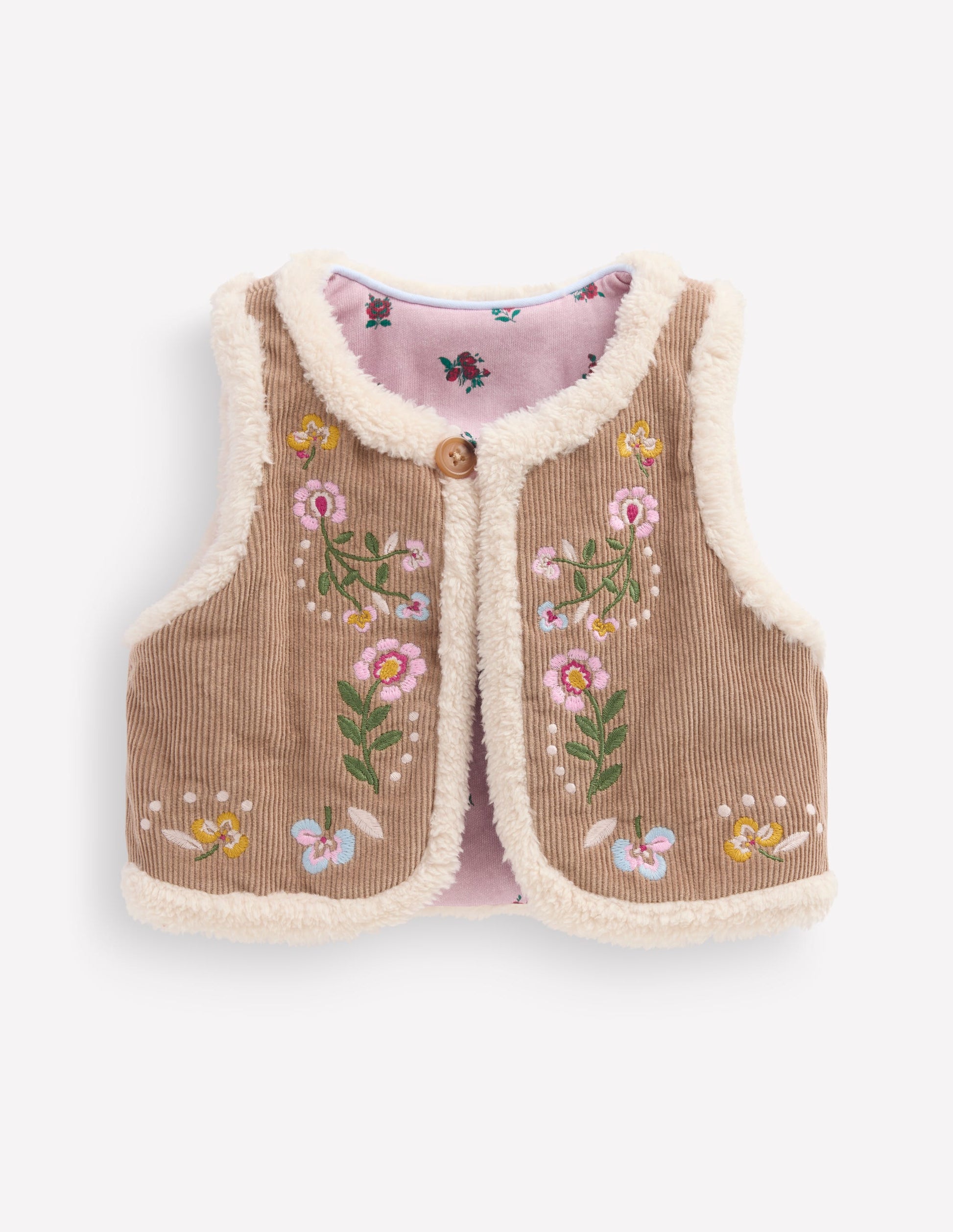 Embroidered Borg Gilet-Neutral Embroidery-6
