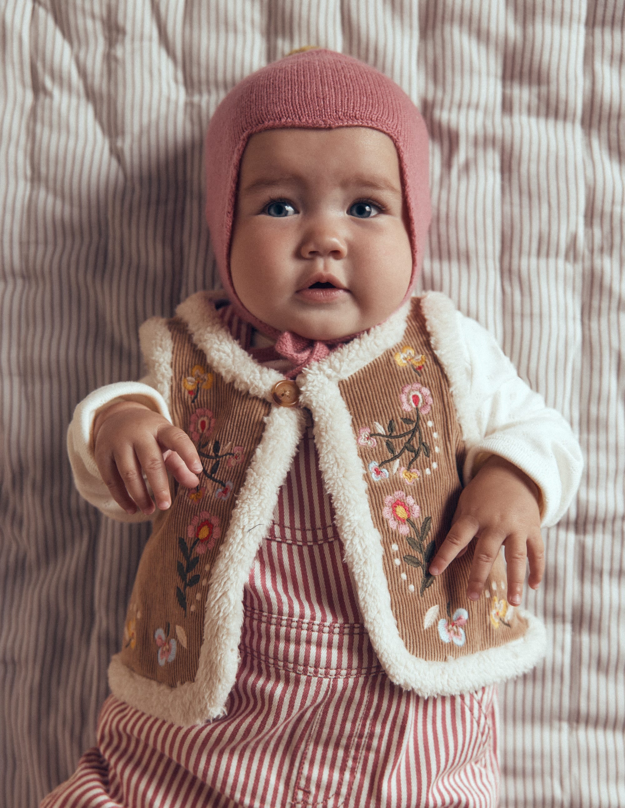 Embroidered Borg Gilet-Neutral Embroidery - Image 2