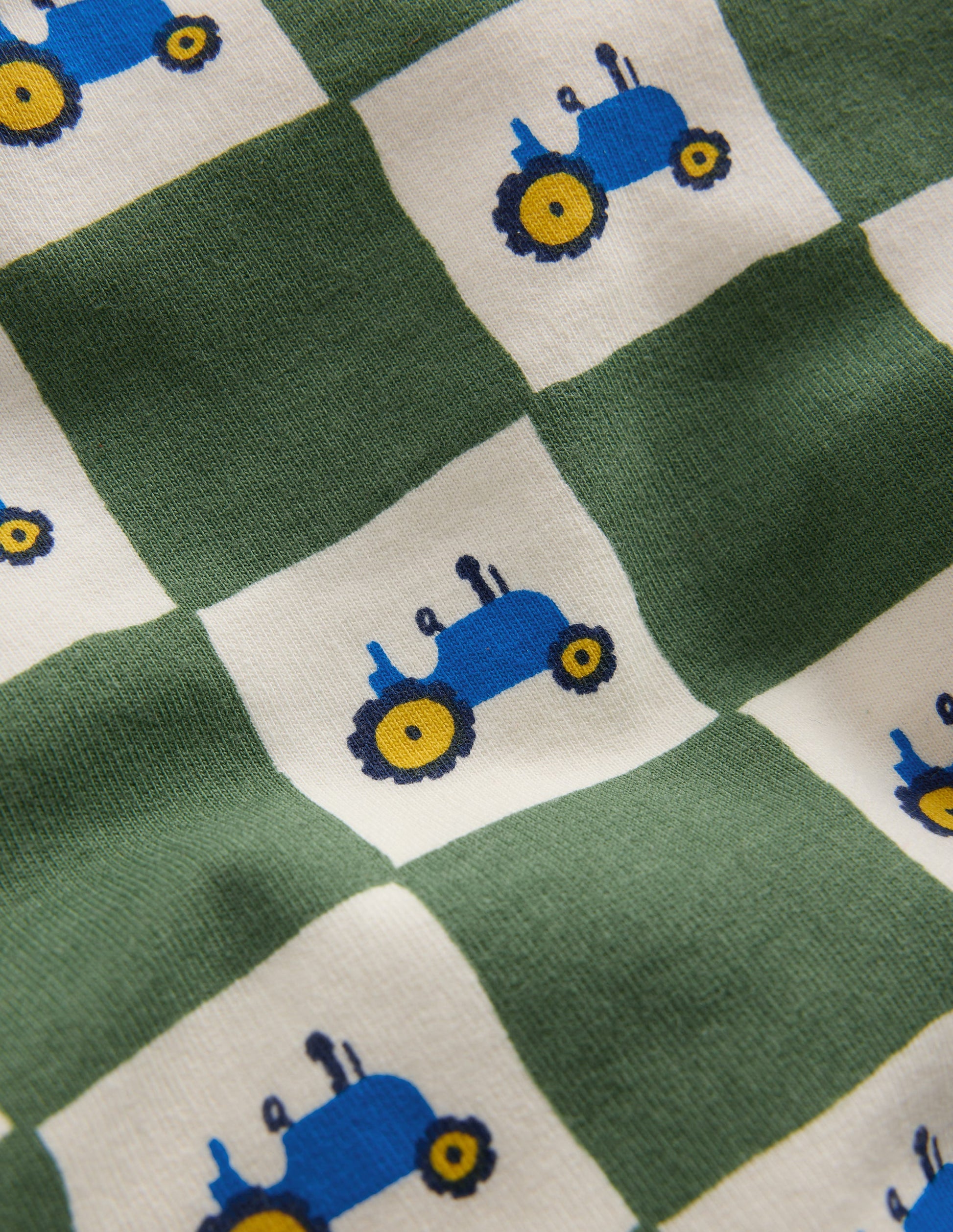 Sweatshirt & Legging Set-Green Check Tractors-4