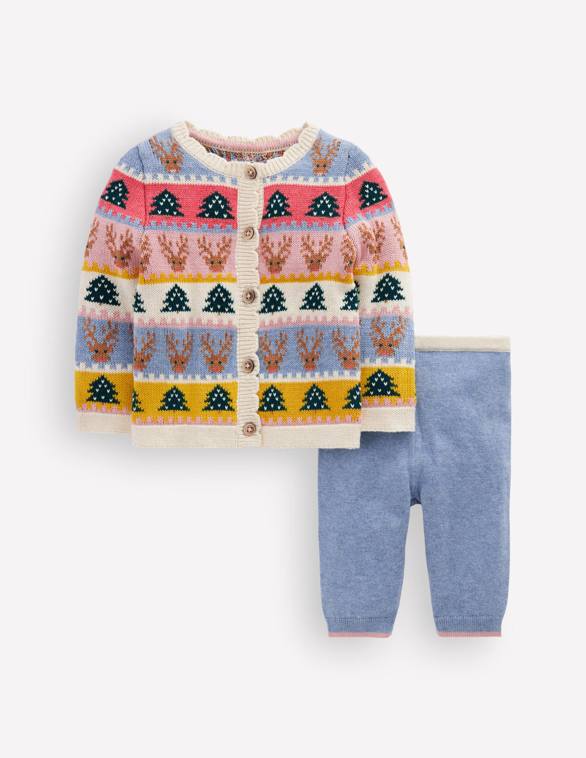 Fair Isle Knitted Play Set-Multi Festive - Image 1