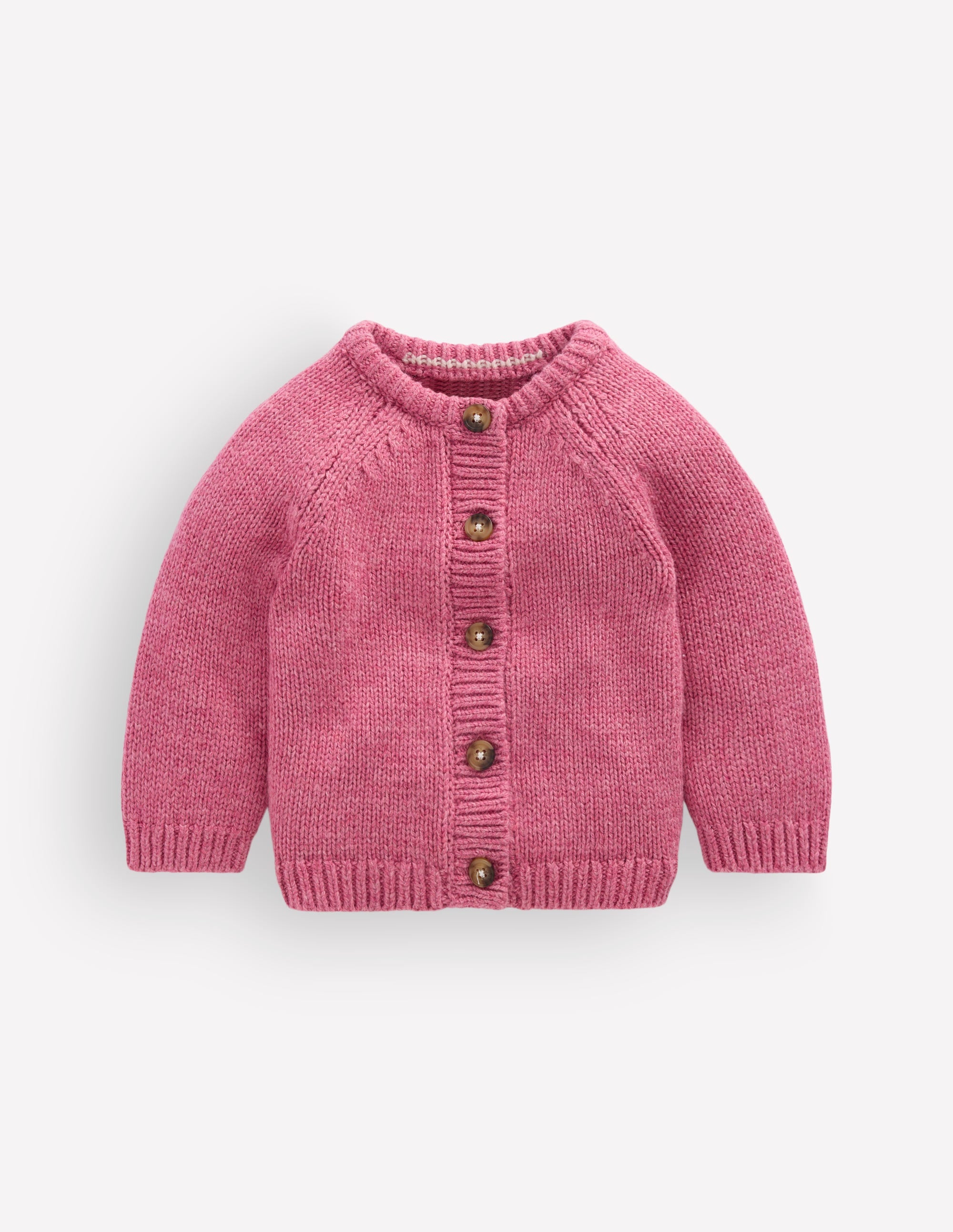 Chunky Cardigan-Pink Heather Marl - Image 2