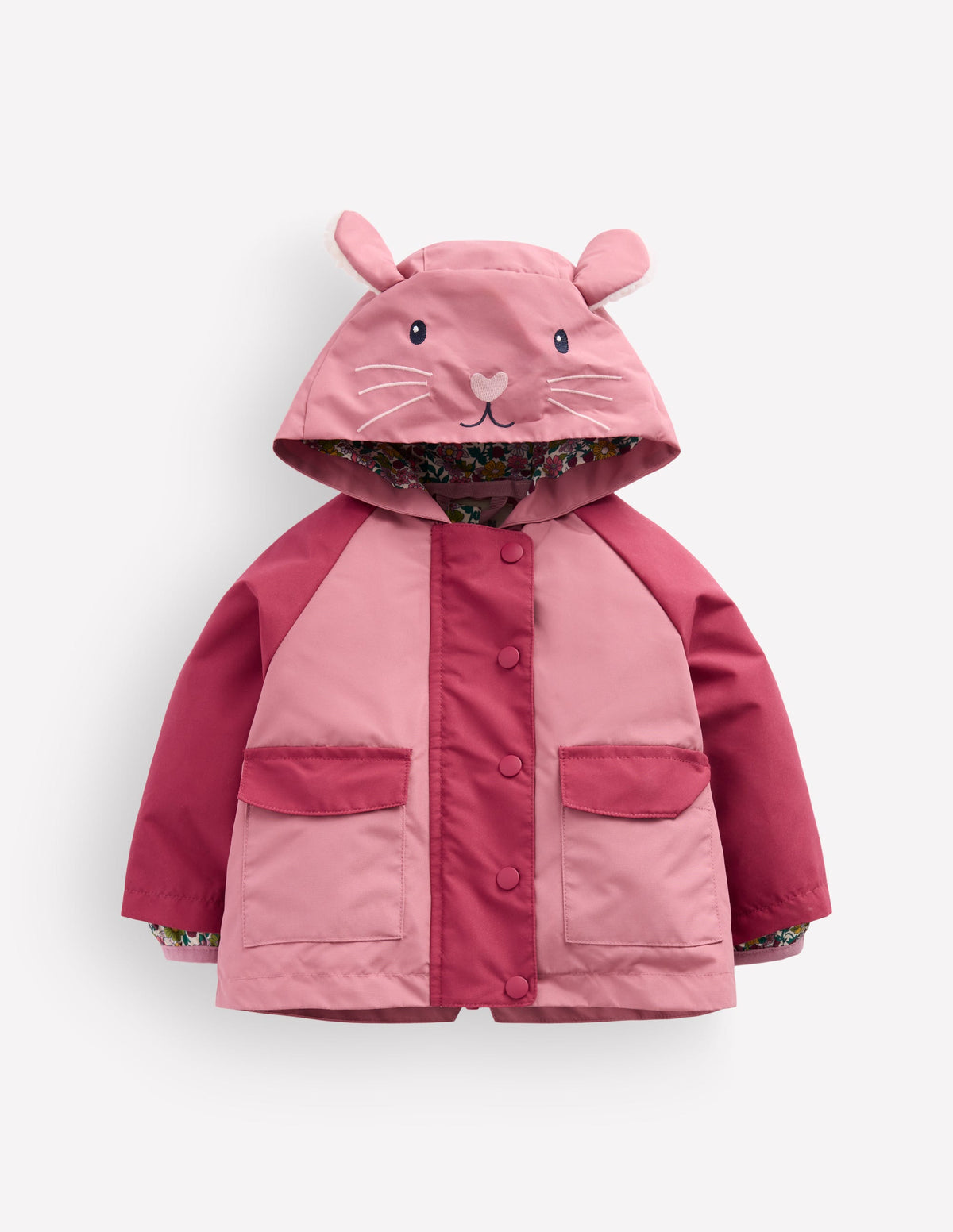 3-in-1 Shower Resistant Coat-Vintage Rose Bunny - Image 1