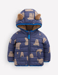 Cosy Lined Puffer Jacket-Navy Baby Bears
