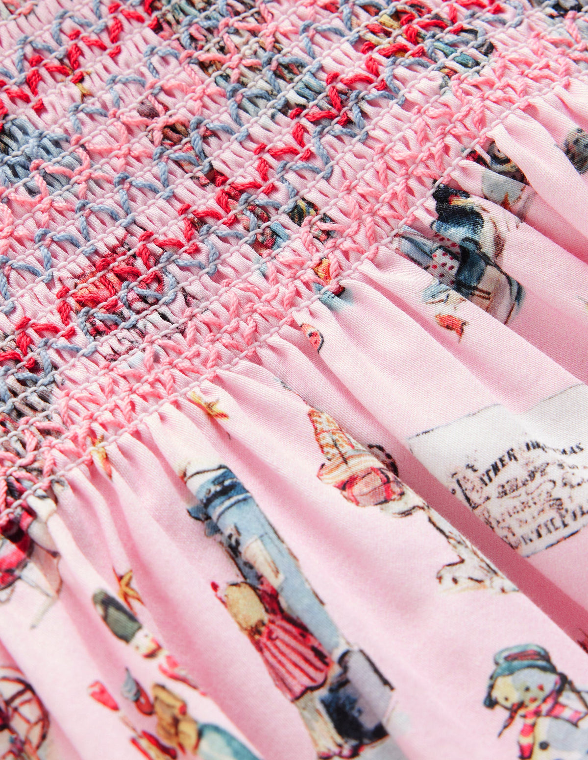 Pretty Smocked Dress-Pink Polar Post-2