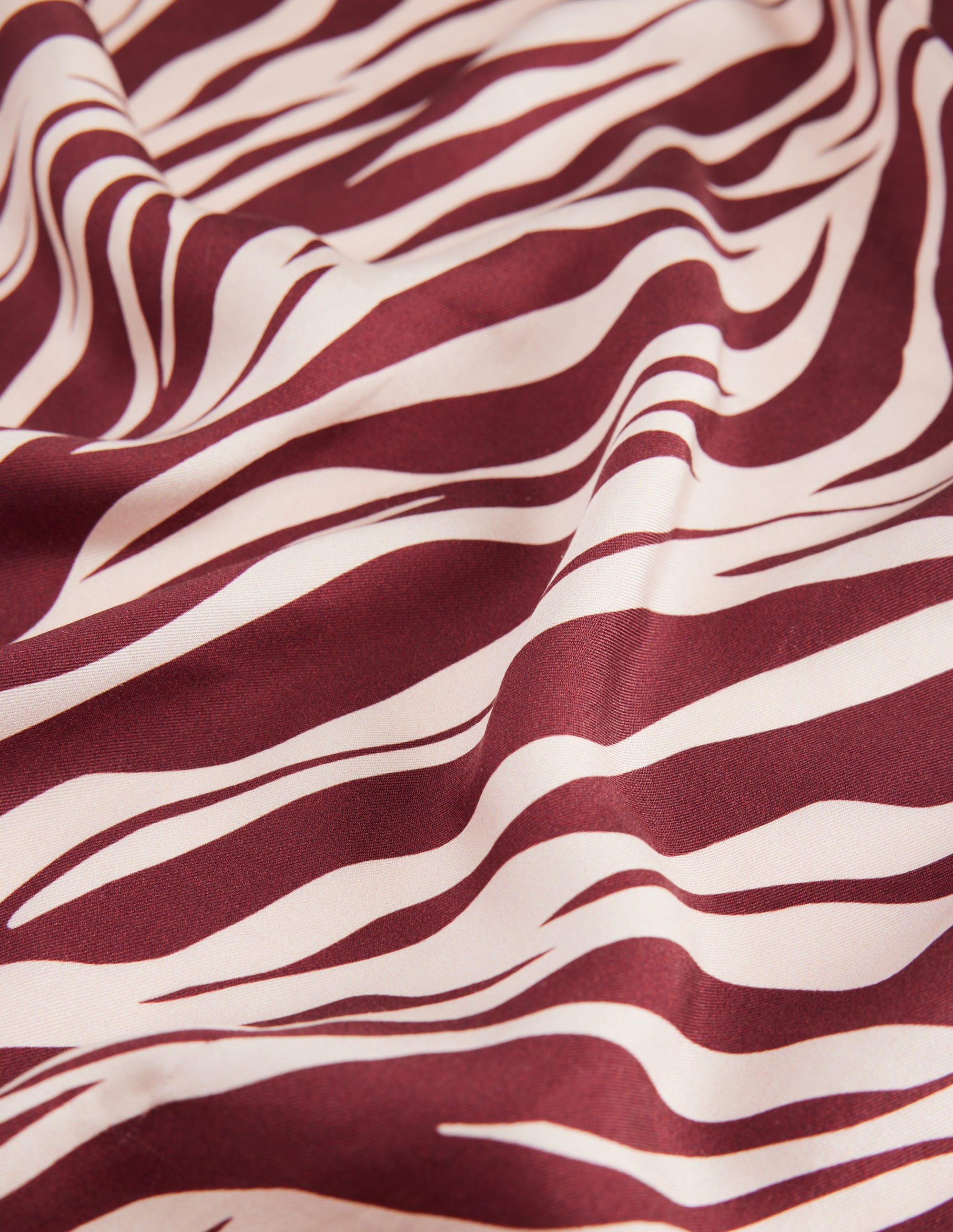 Elisabeth Silk Square Scarf-Chestnut, Zebra Swirl - Image 4