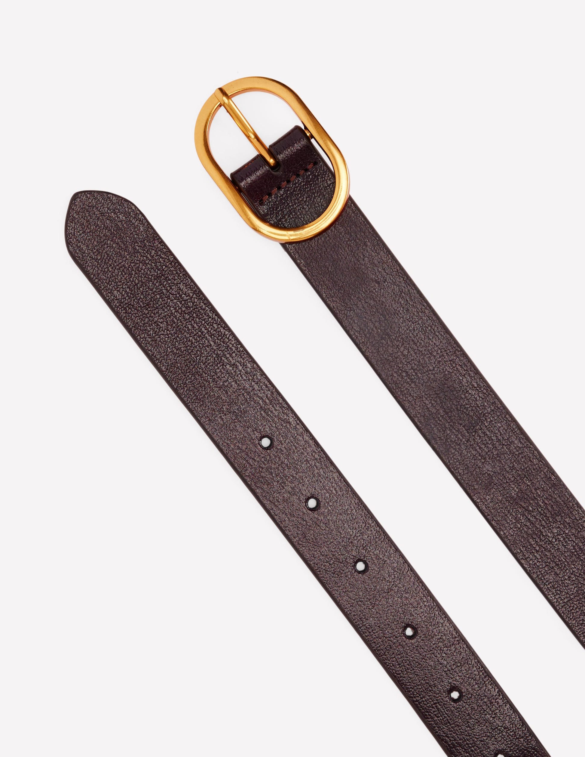 Classic Leather Belt-Oxblood-3