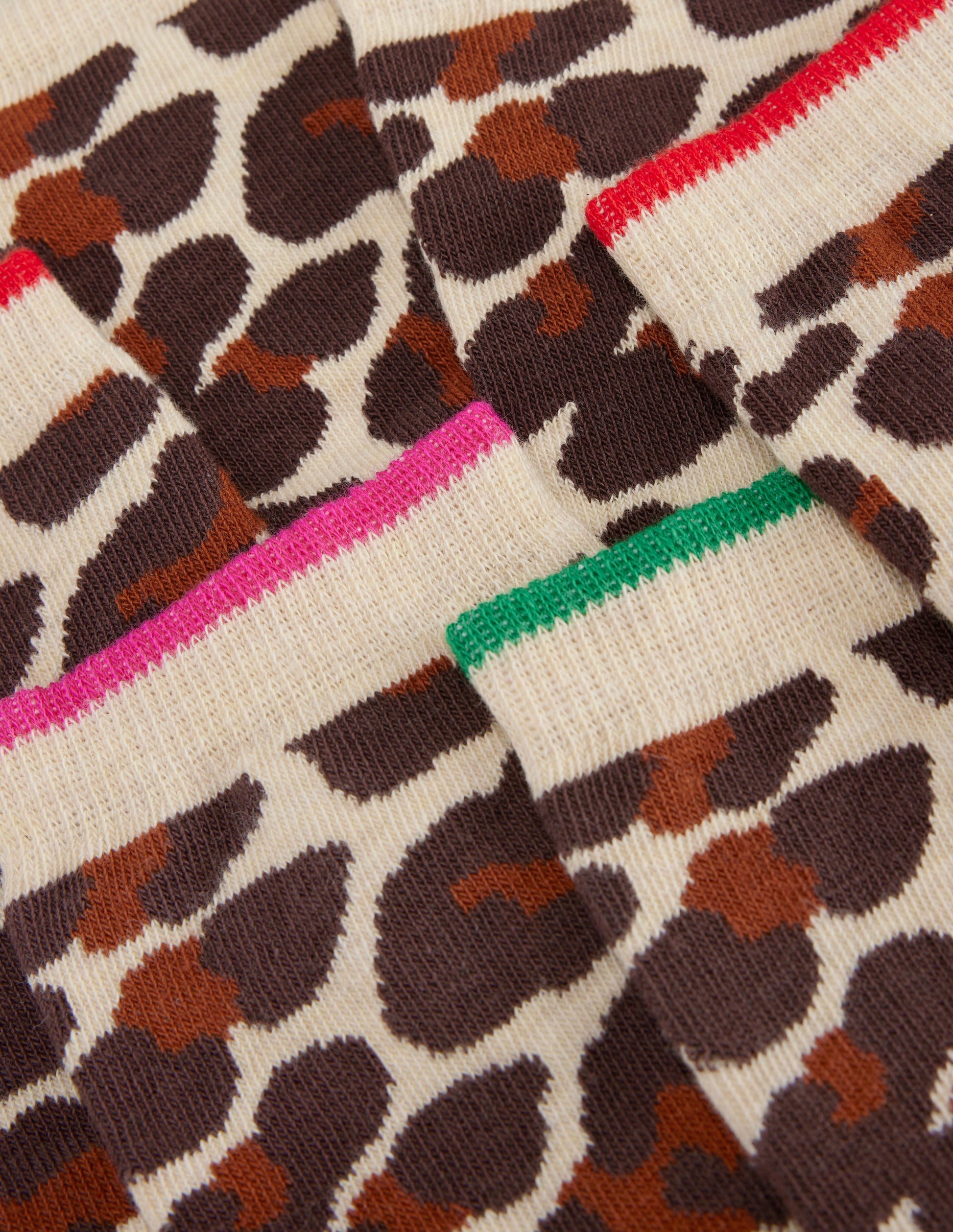 3 Pack Novelty Socks-Leopard Multi-3