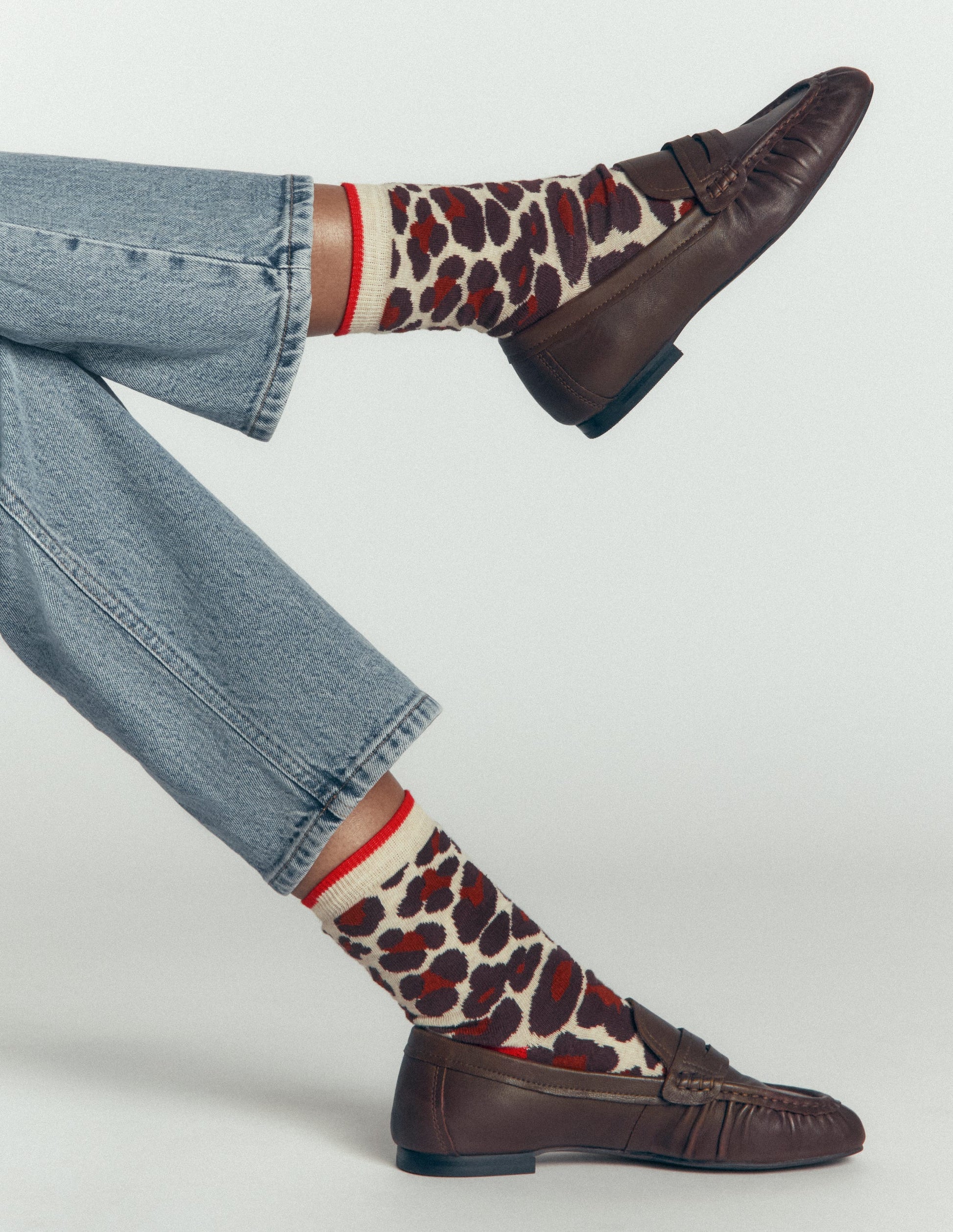 3 Pack Novelty Socks-Leopard Multi-2