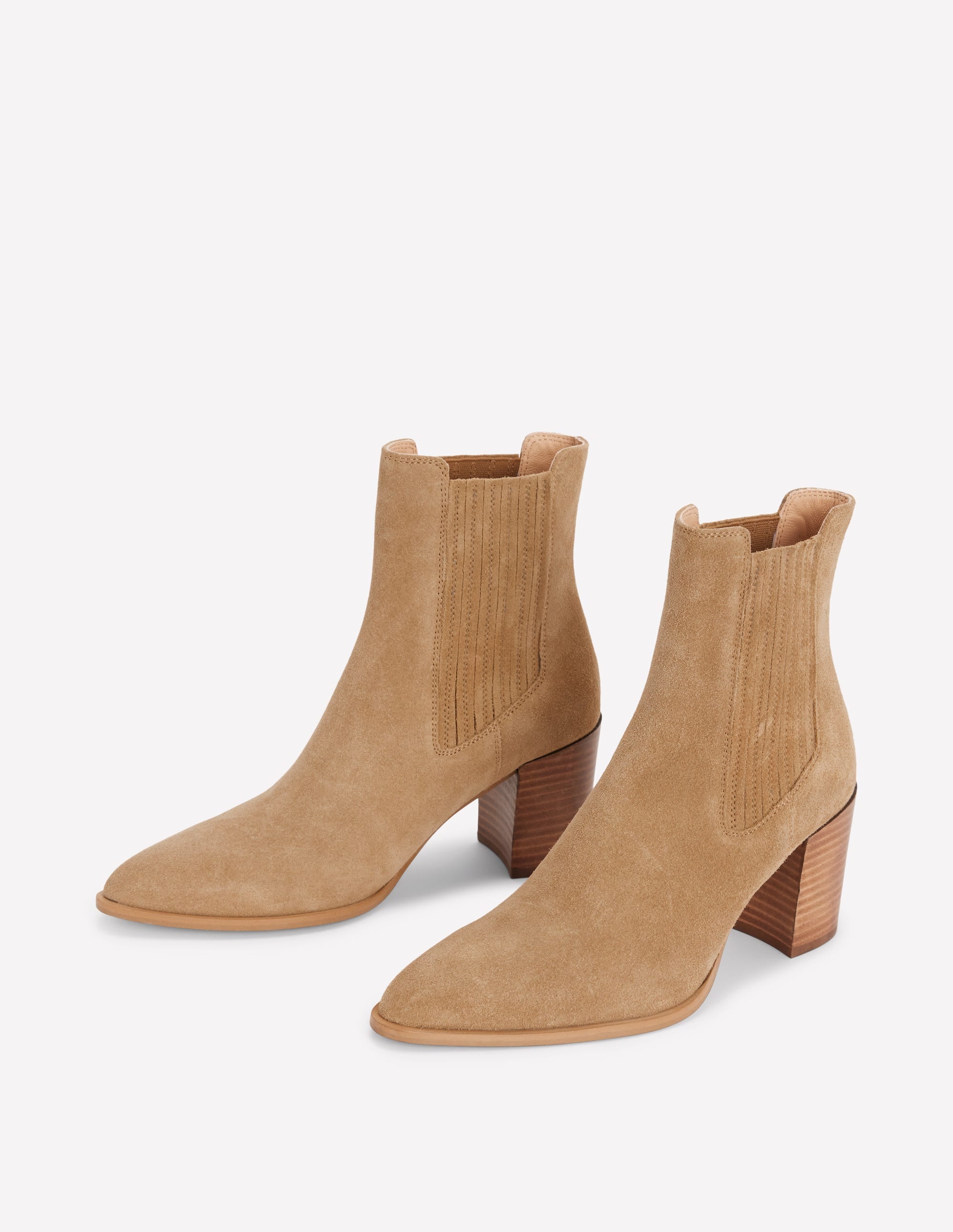 Point Casual Ankle Boots-Tobacco - Image 3
