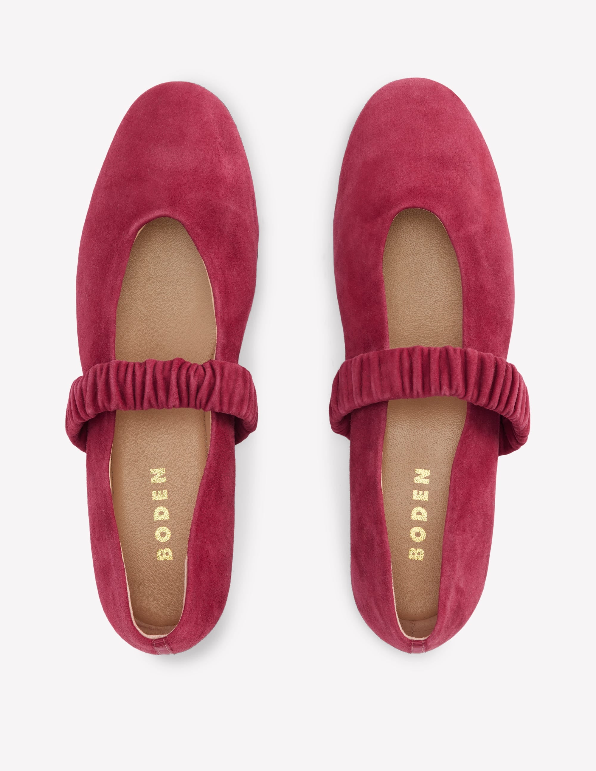 Camilla Ruched Ballet Flats-Wine - Image 5