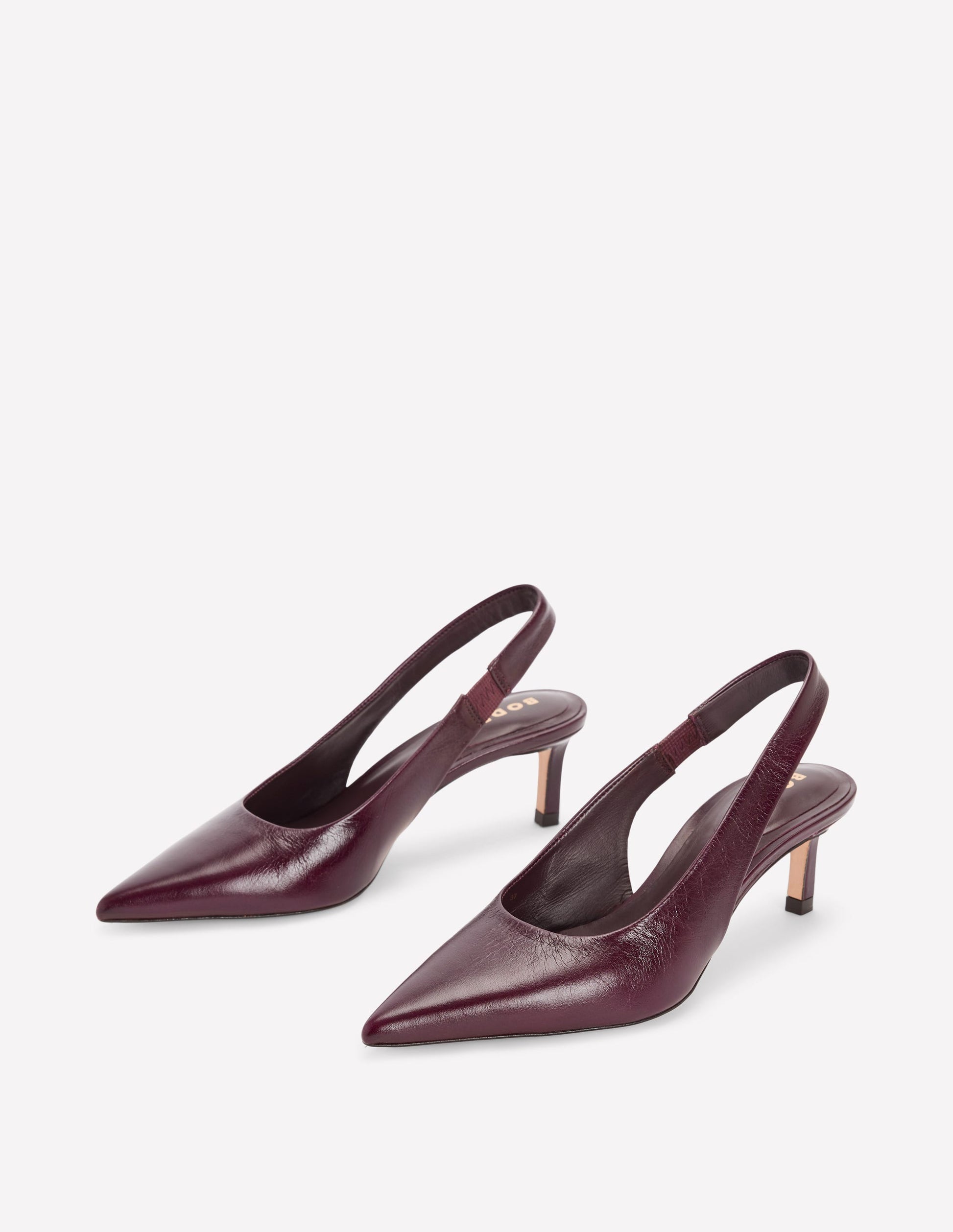 Hope Slingback Kitten Heels-Wine-4