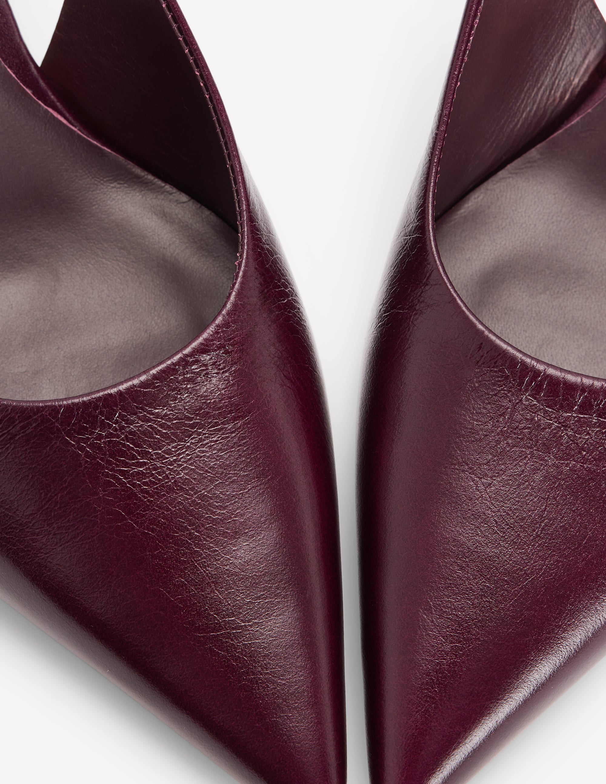 Hope Slingback Kitten Heels-Wine - Image 5