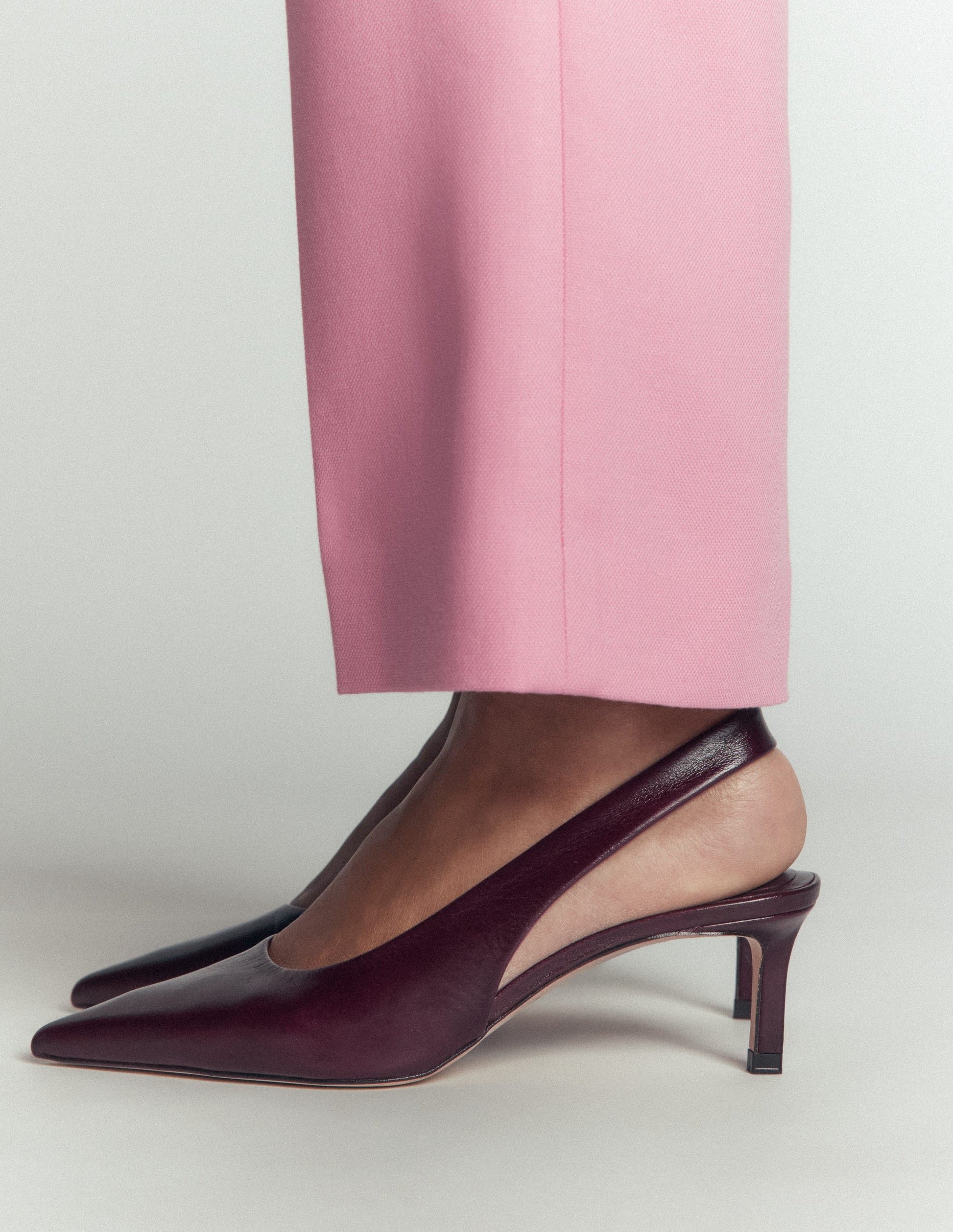 Hope Slingback Kitten Heels-Wine-2
