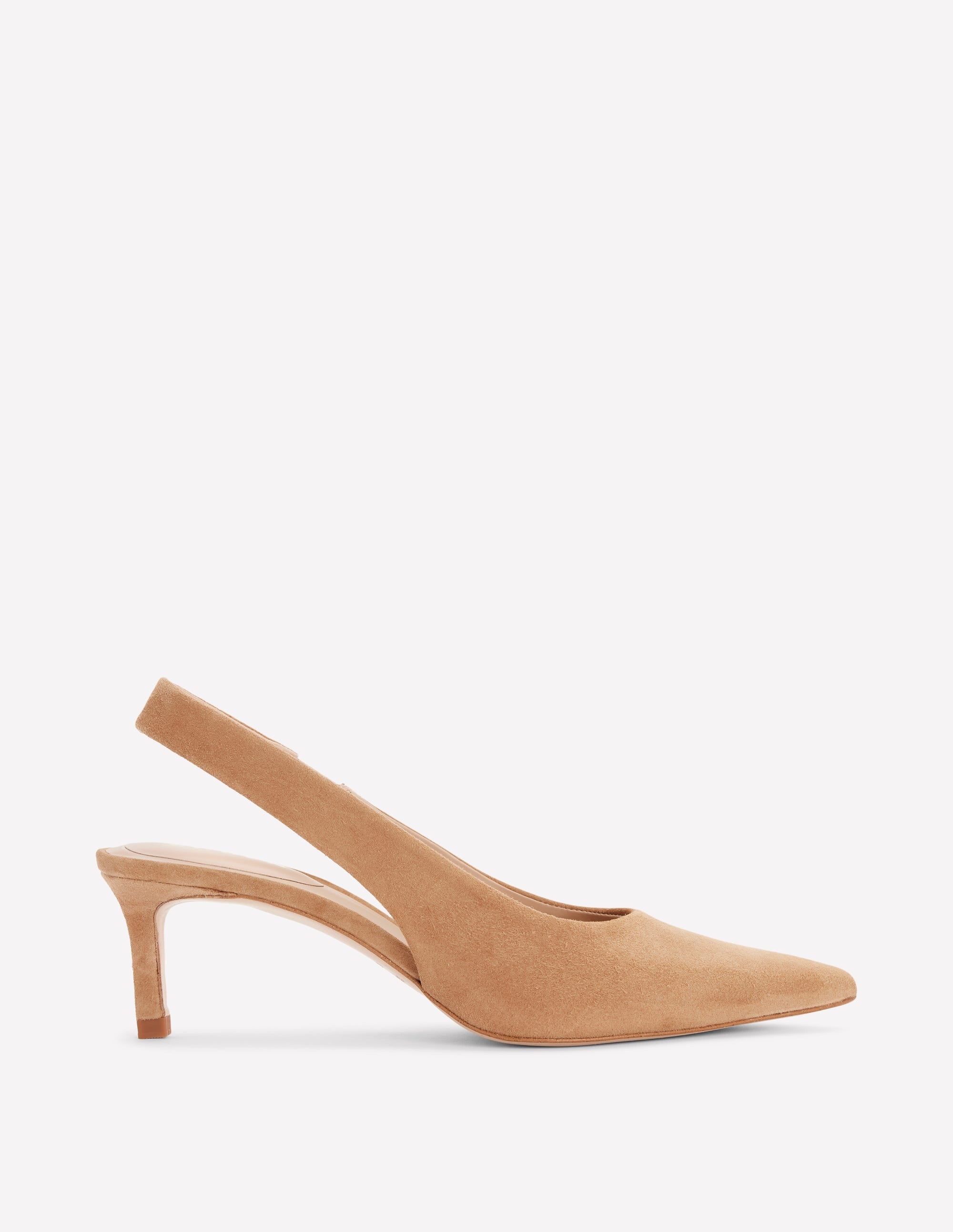 Hope Slingback Kitten Heels-Macchiato Suede - Image 3