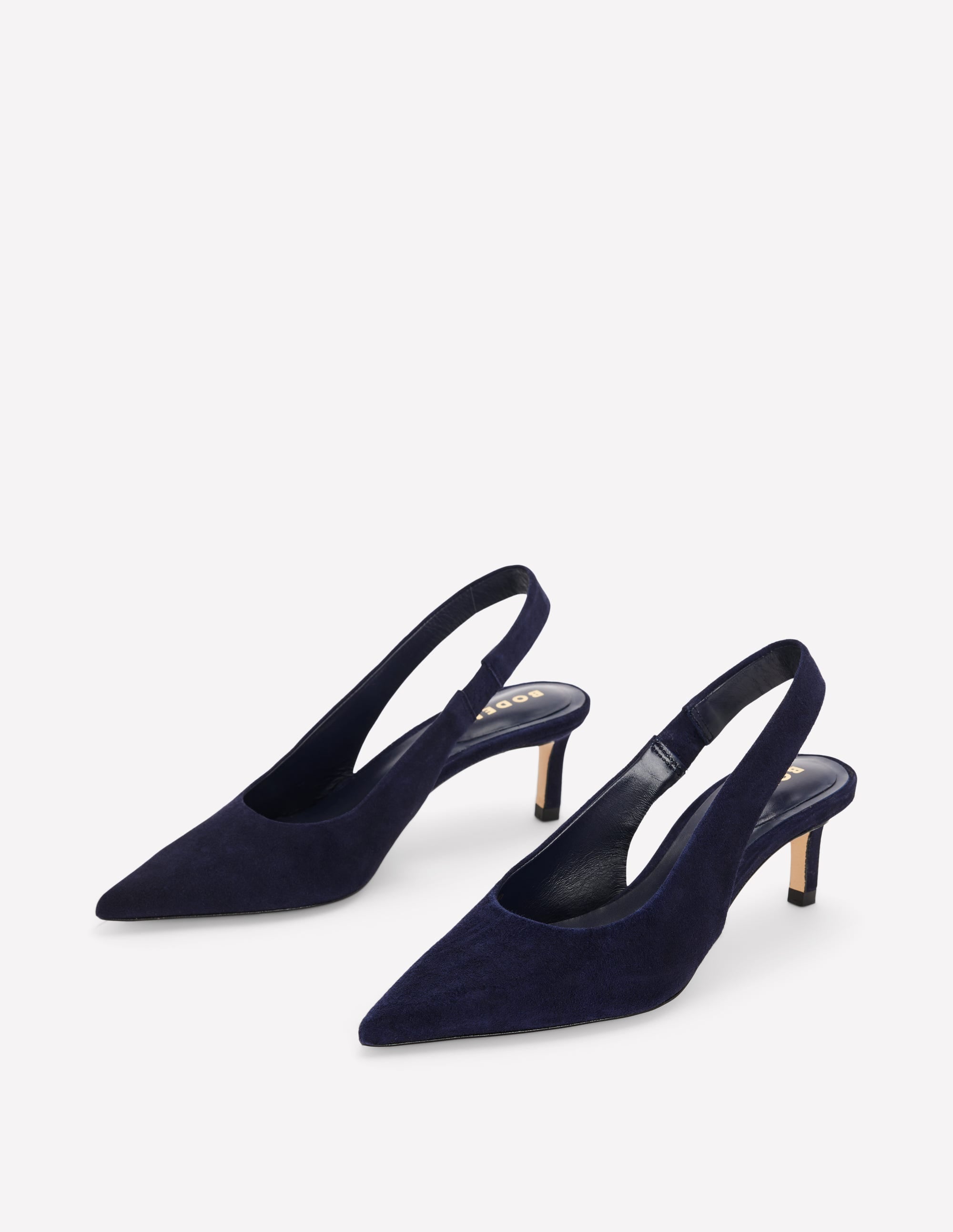 Hope Slingback Kitten Heels-Dark Navy - Image 3