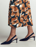 Hope Slingback Kitten Heels-Dark Navy