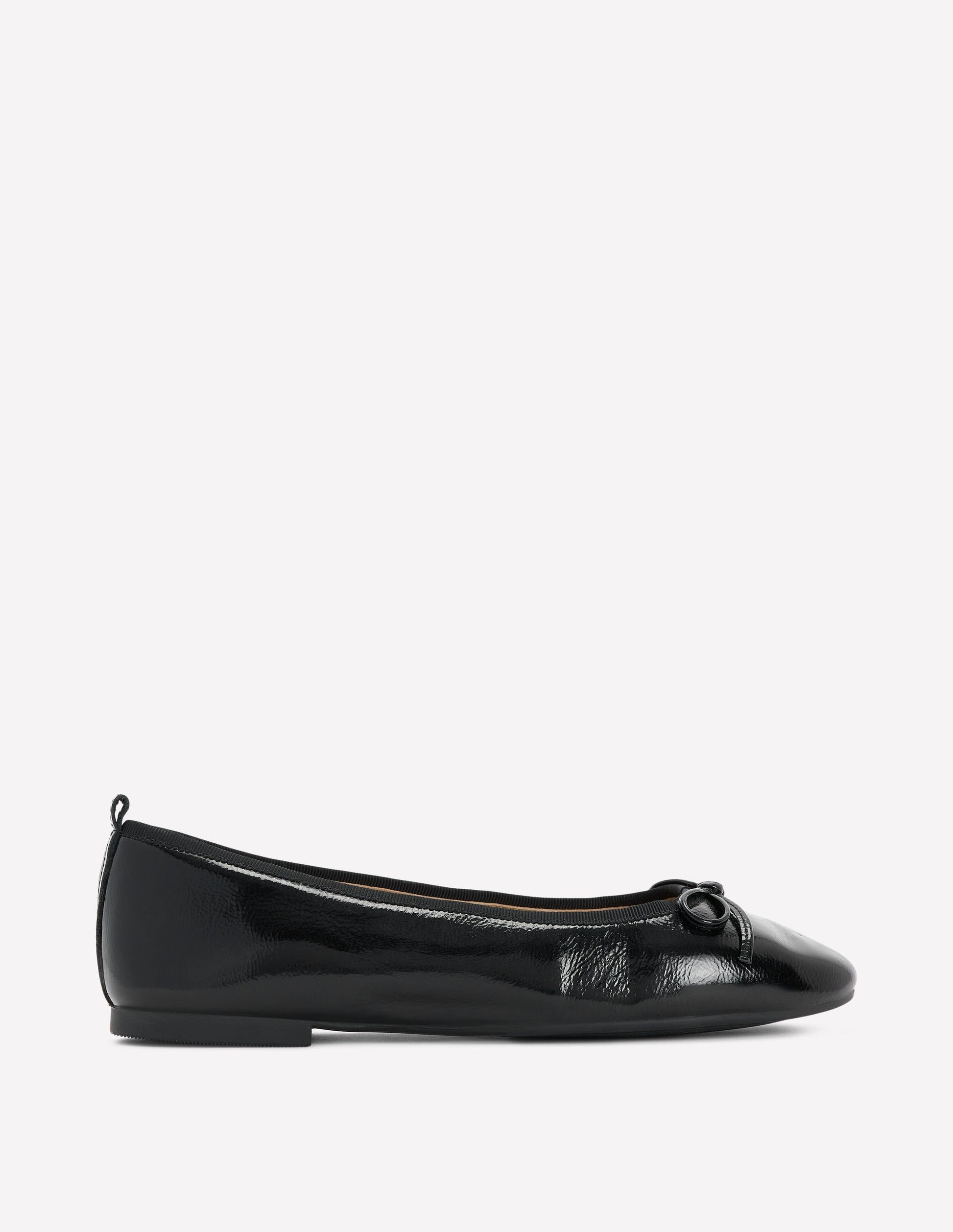 Patti Round Toe Ballet Flats-Black-2