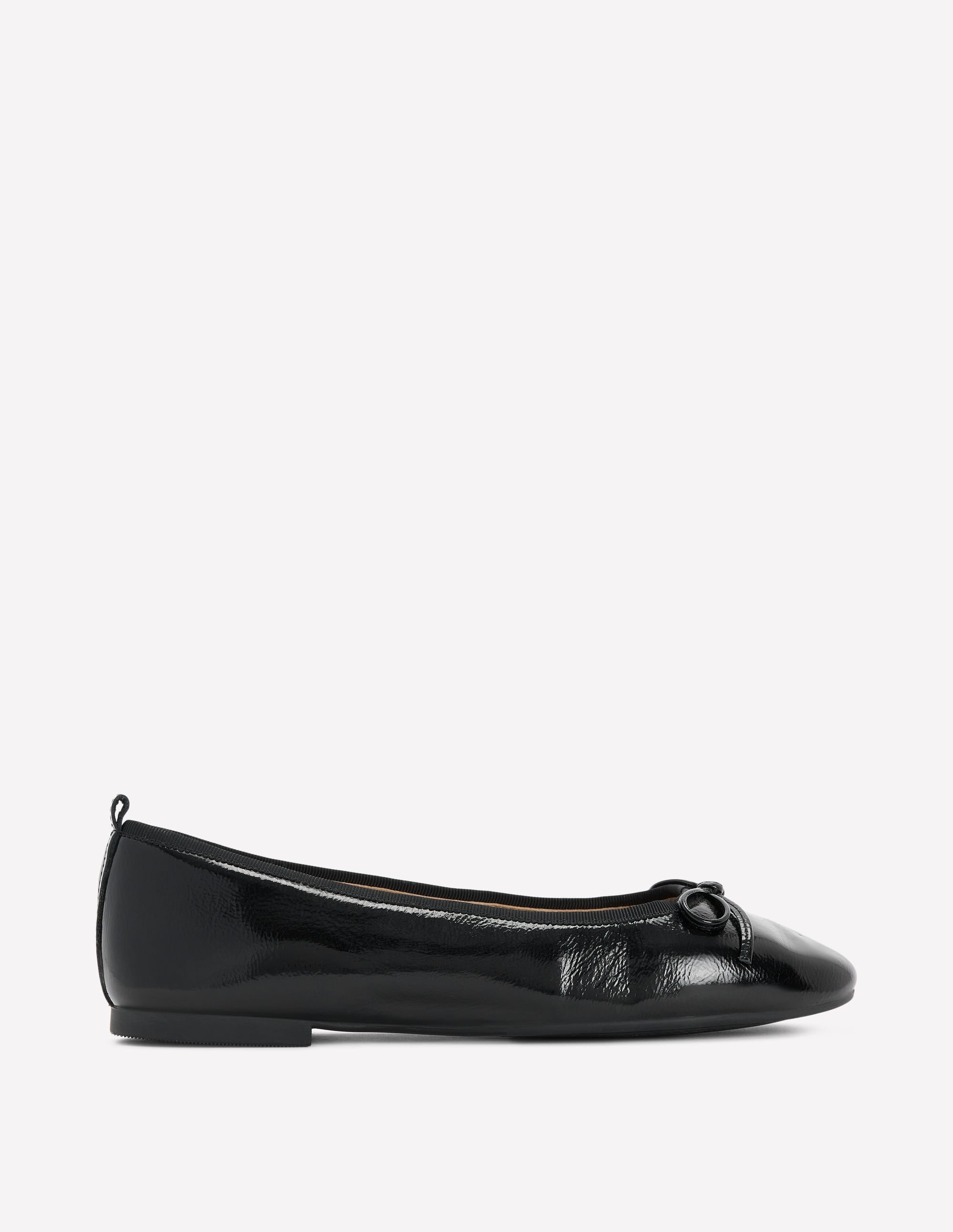 Patti Round Toe Ballet Flats-Black - Image 2