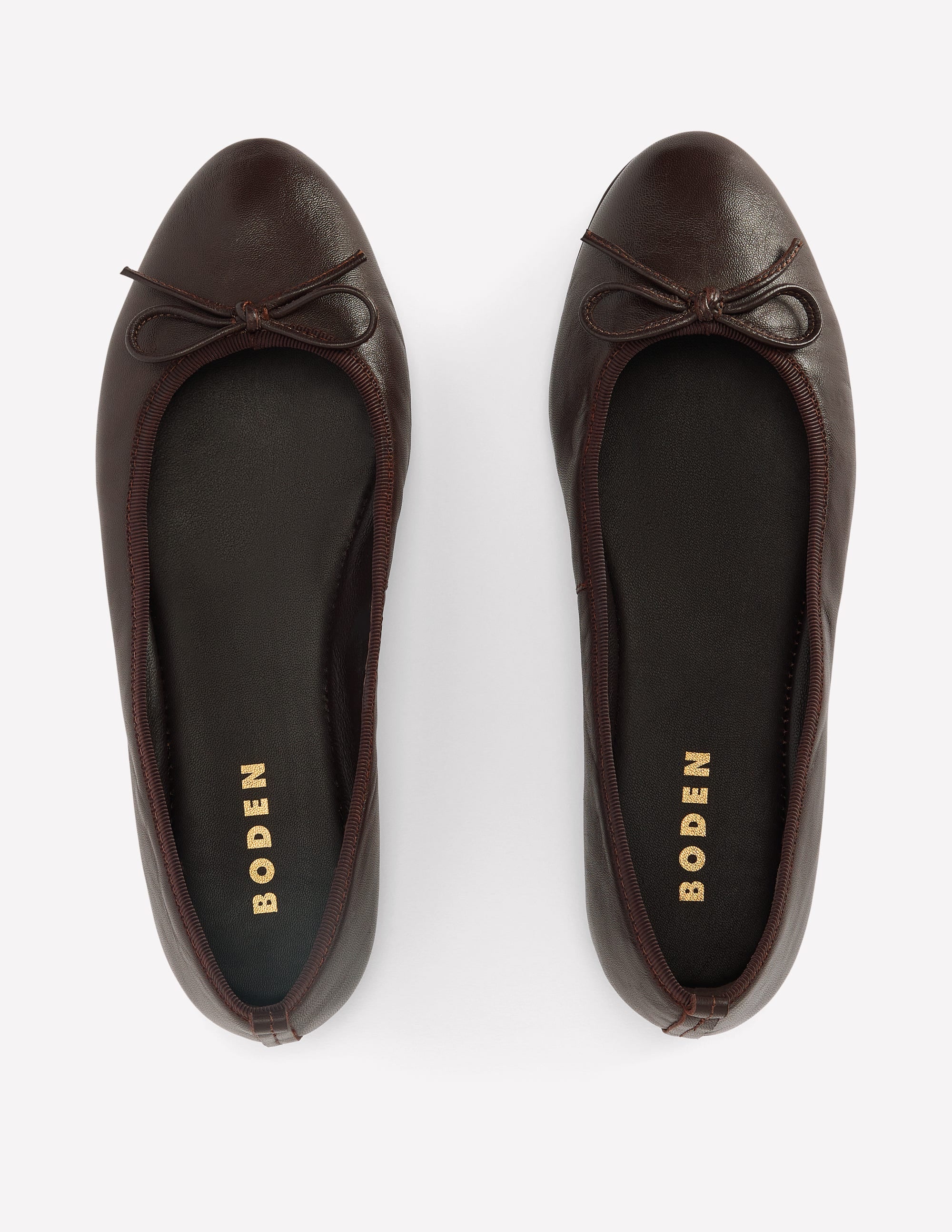 Patti Round Toe Ballet Flats-Bitter Chocolate - Image 5