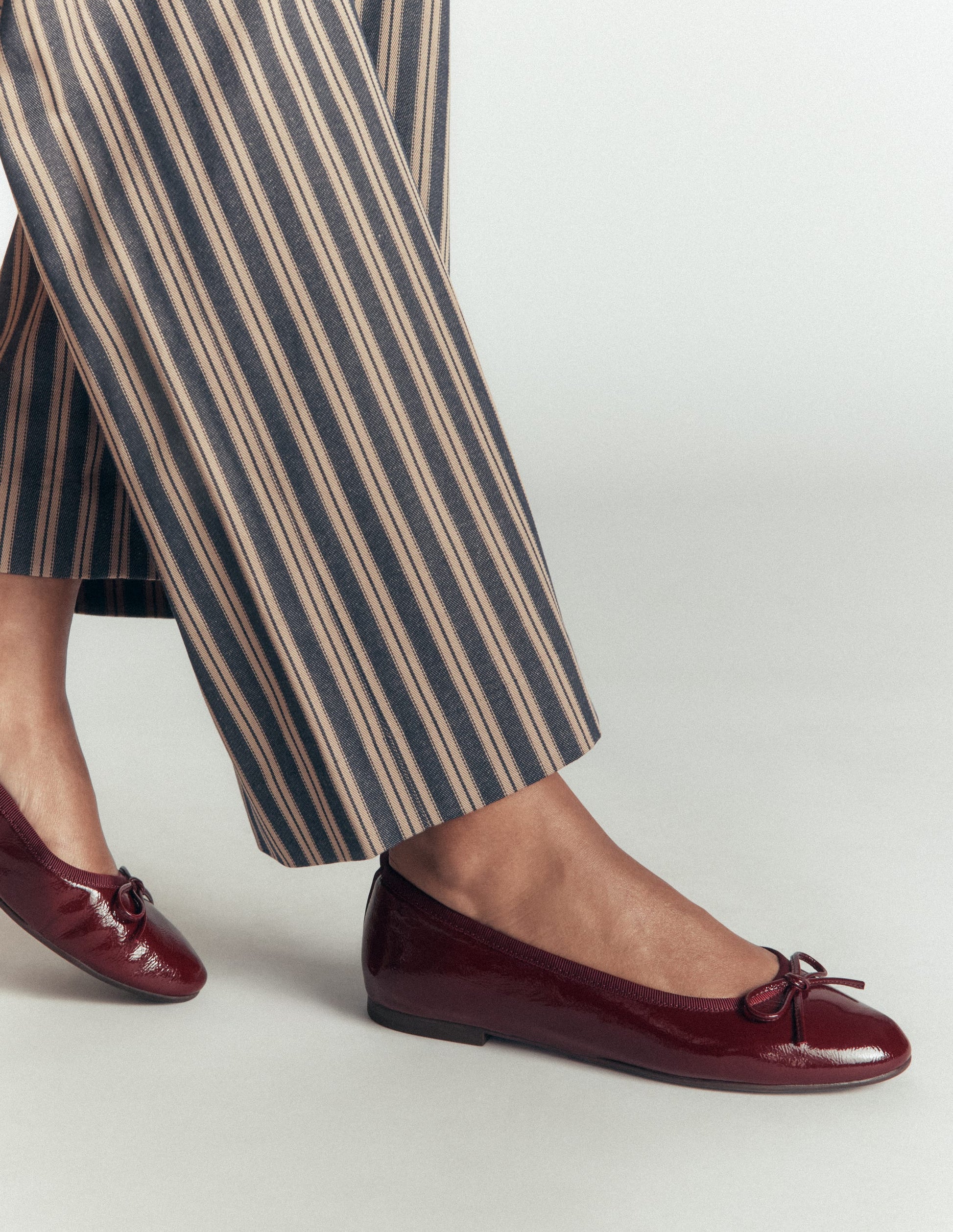 Patti Round Toe Ballet Flats-Oxblood-2