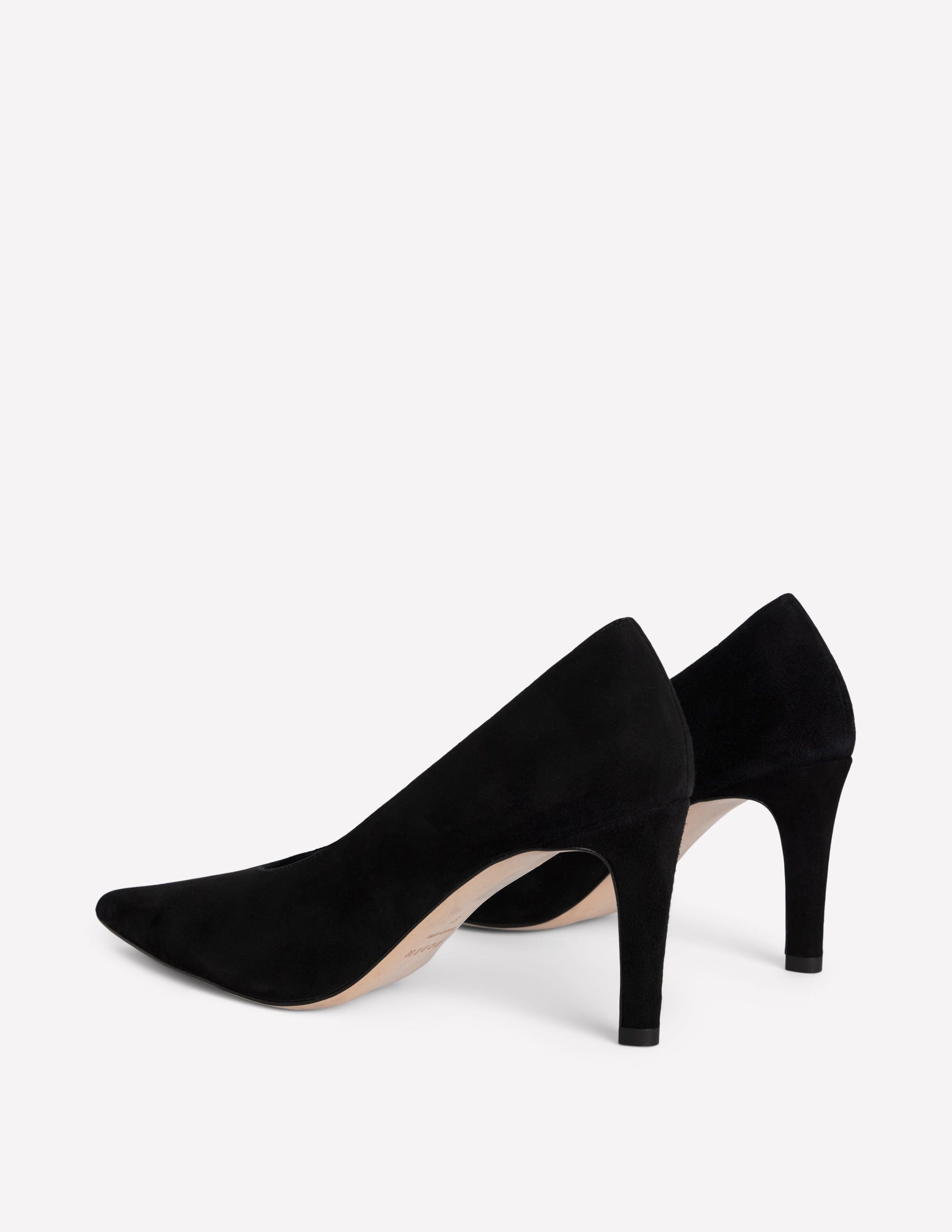 Pointed Court Shoes-Black-5