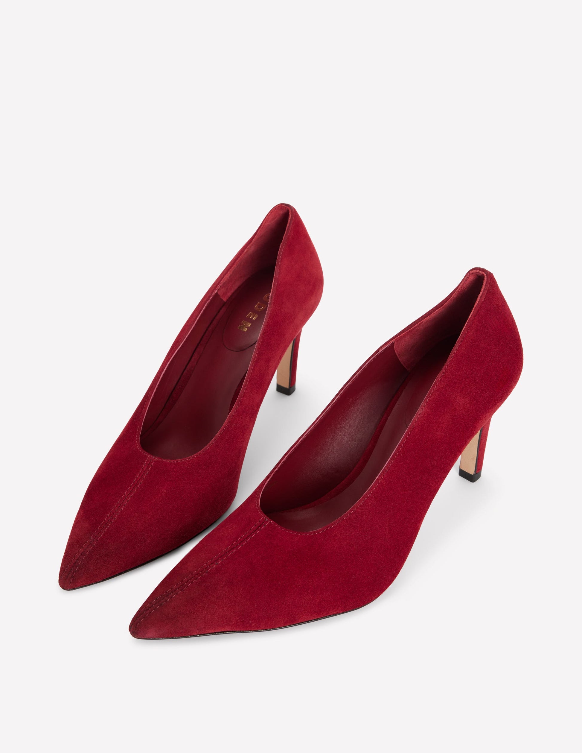 Pointed Court Shoes-Oxblood-4