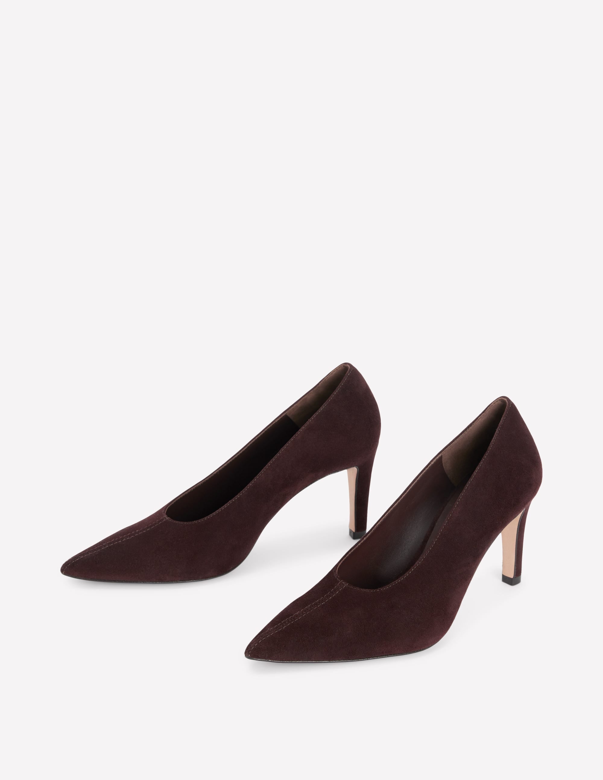 Pointed Court Shoes-Chocolate - Image 3