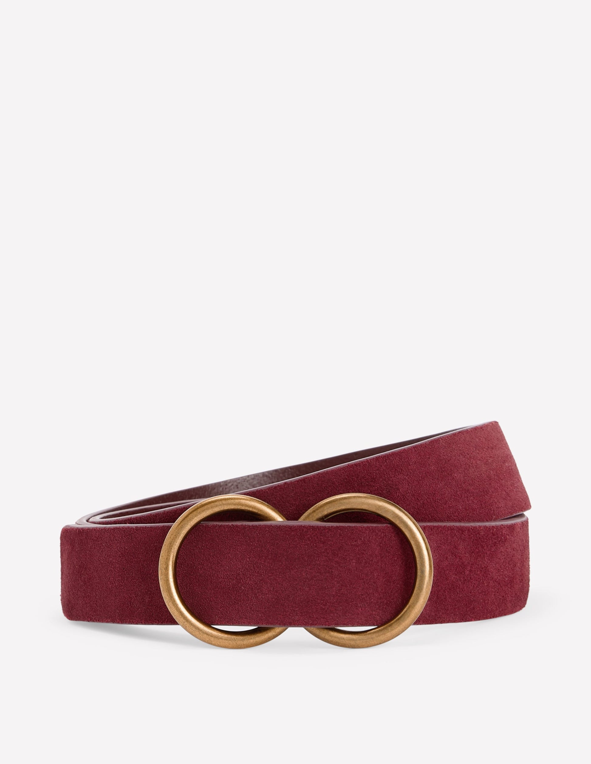 Double Ring Belt-Oxblood-1