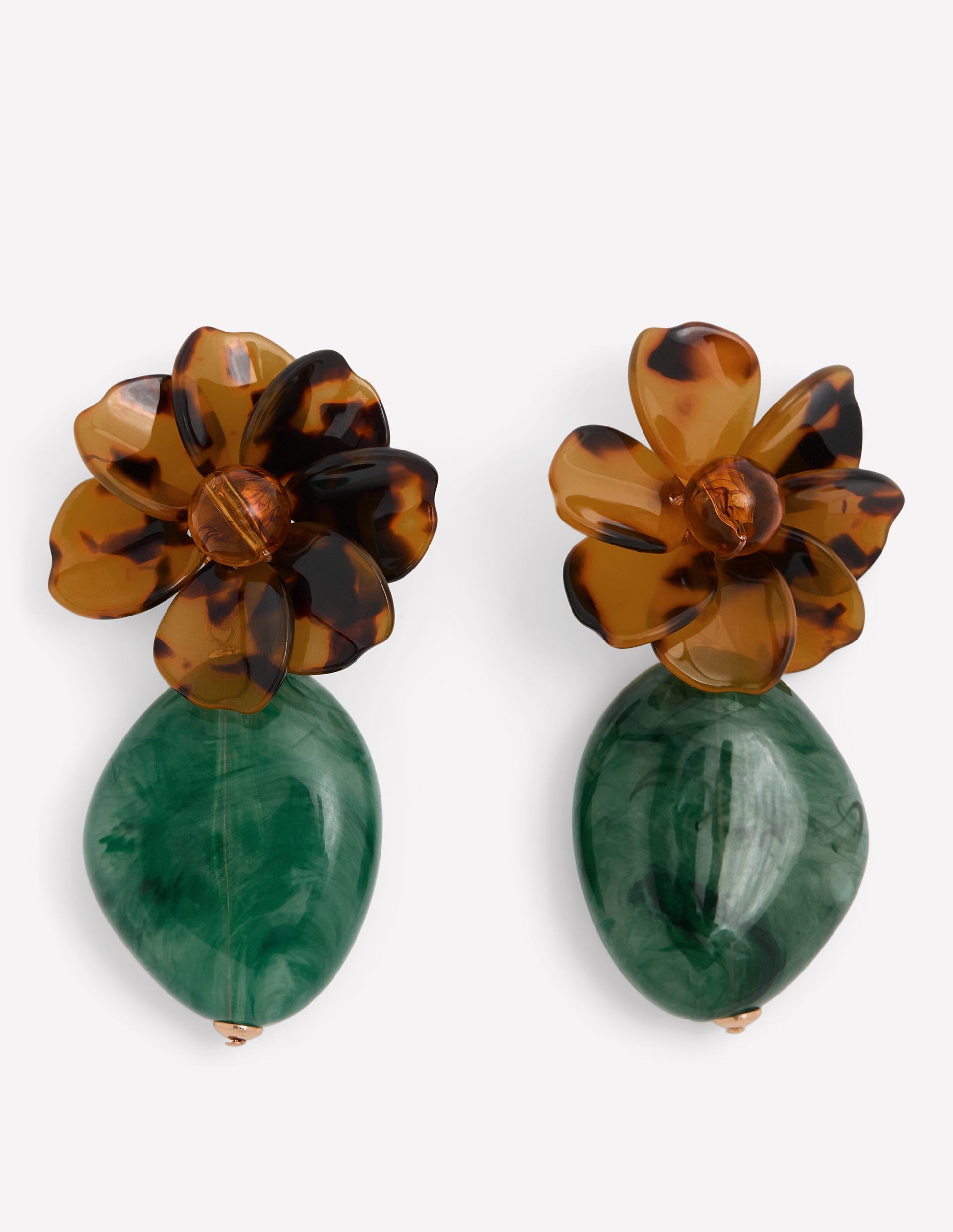 Resin Flower Earrings-Flower-1