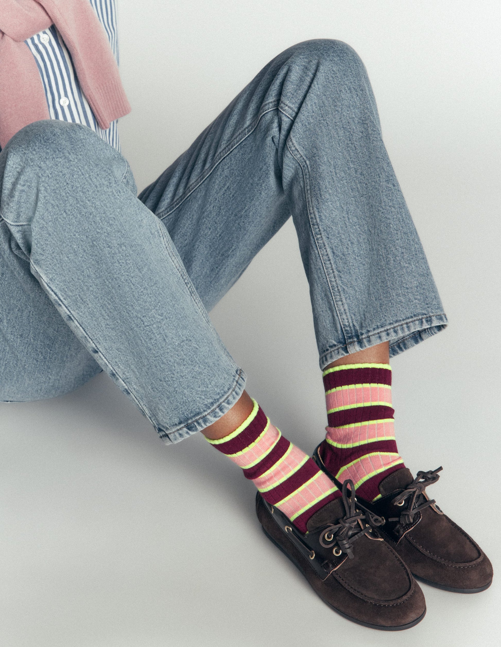 Neon Pop Stripe Socks 3-pack-Neon Stripe-2