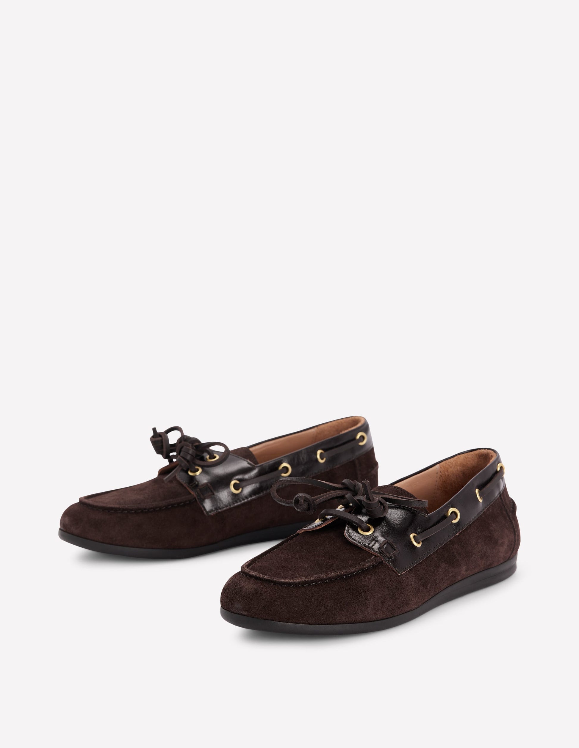 Lace-Up Boat Shoes-Bitter Chocolate-3