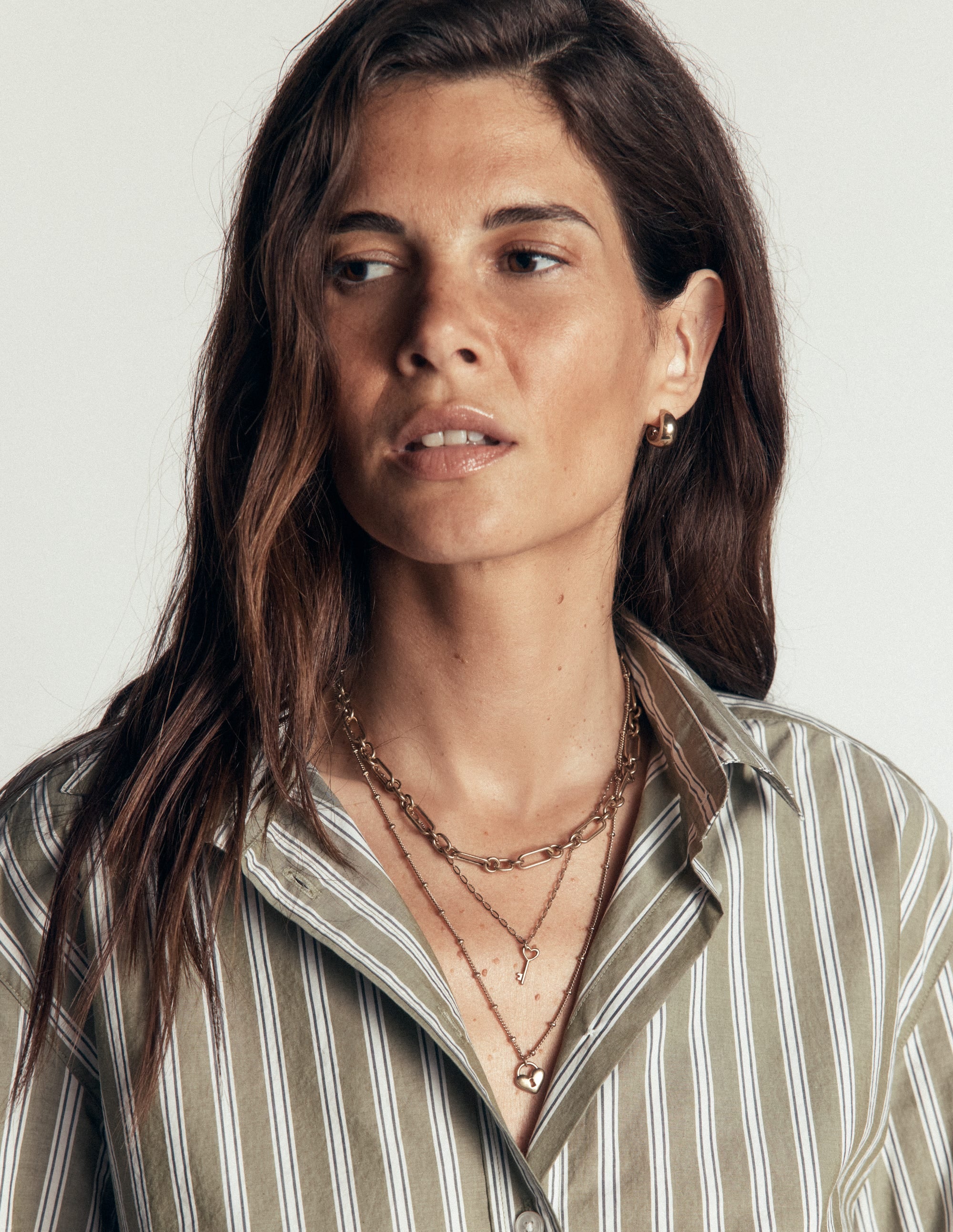 Love Lock Layer Necklace-Gold - Image 1