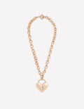 Chunky Love Lock Necklace-Gold