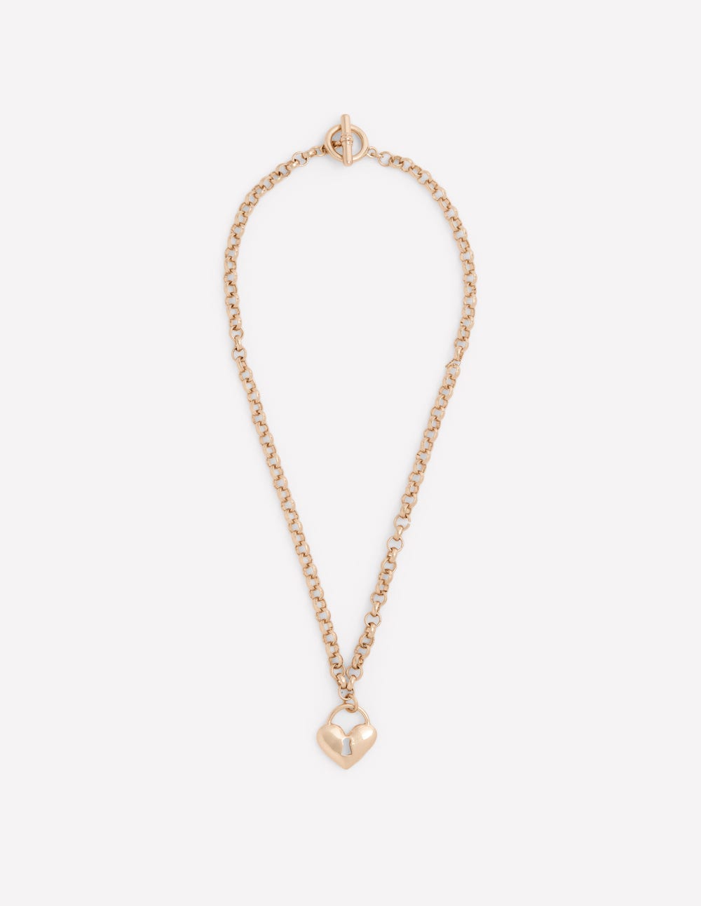 Love Lock Necklace-Gold-3