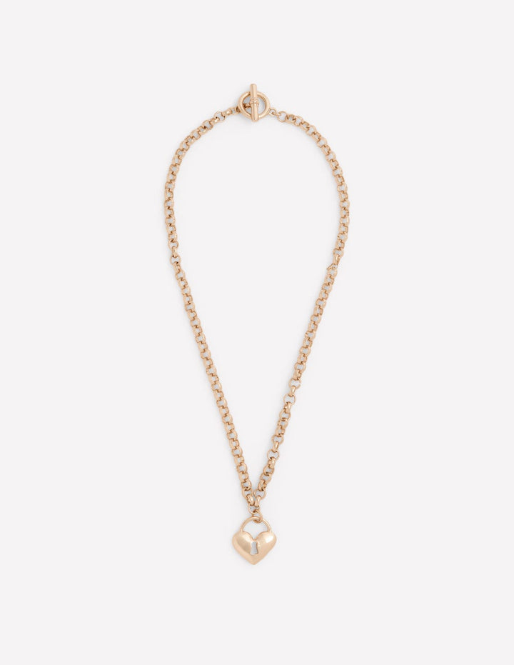 Love Lock Necklace-Gold