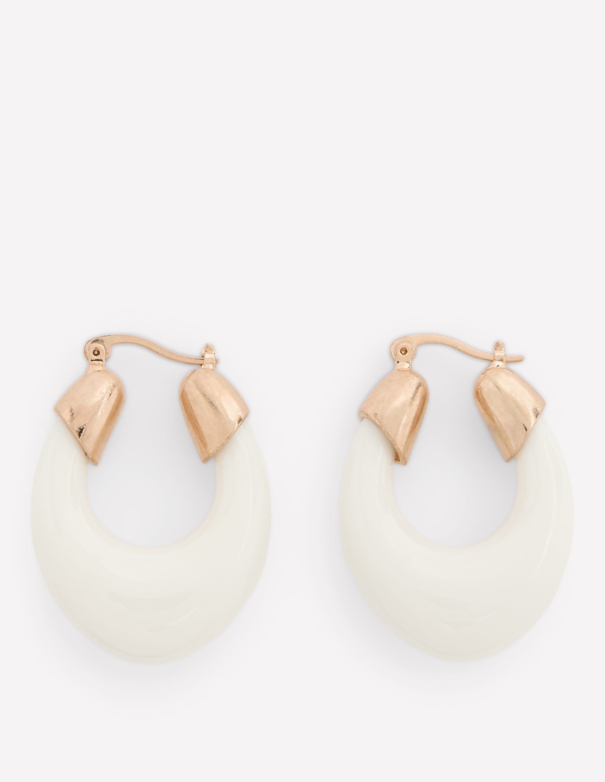 Curved Resin Hoops-Ivory - Image 2