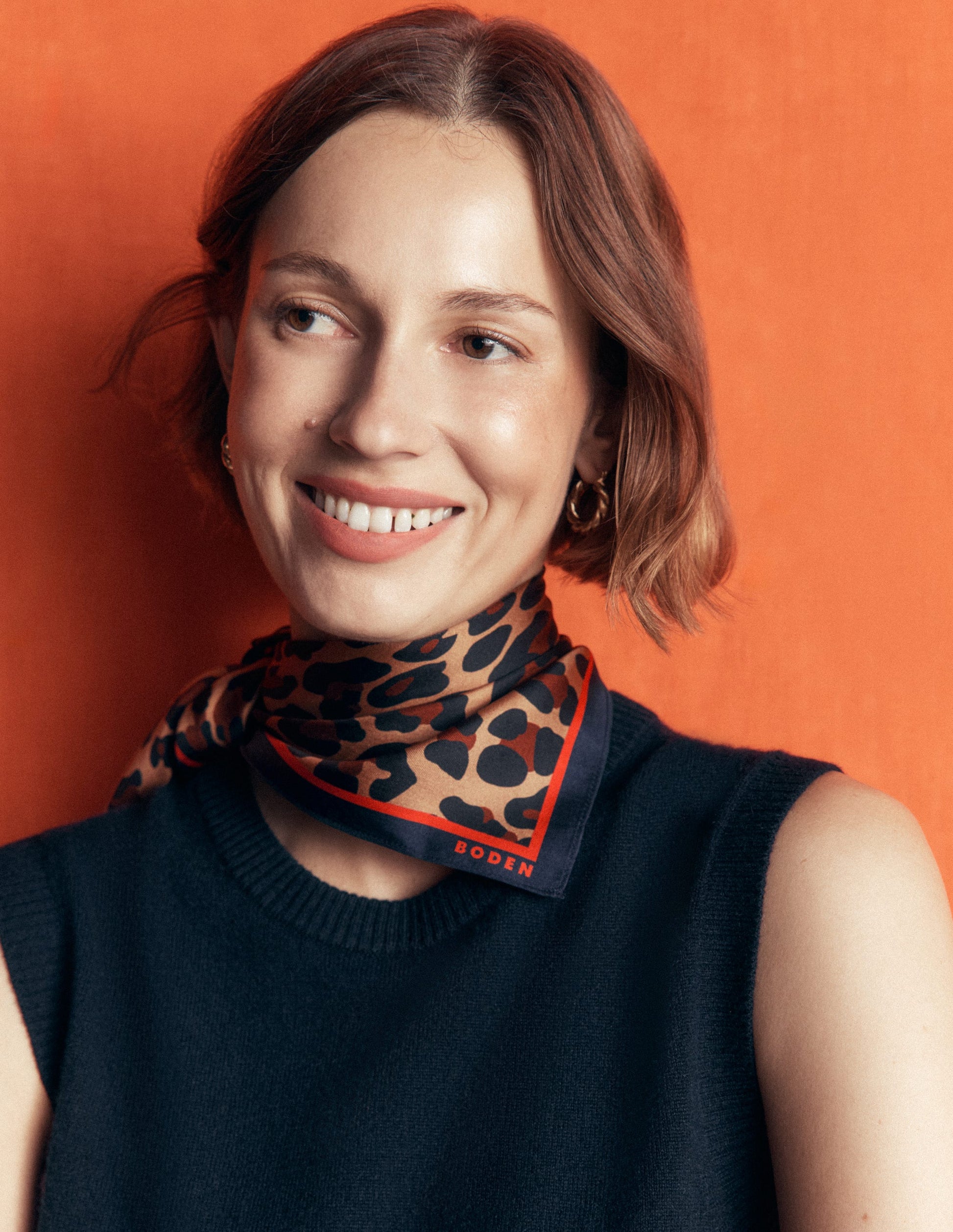 Elisabeth Large Silk Scarf-Multi, Cheetah Pop-2