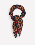 Elisabeth Large Silk Scarf-Multi, Cheetah Pop