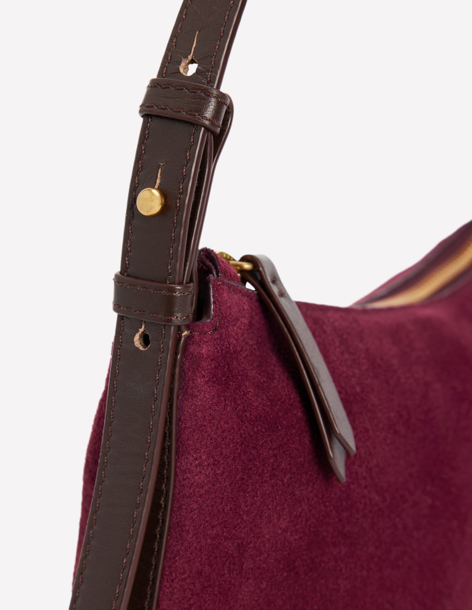Allegra Slouchy Small Bag-Burgundy-4